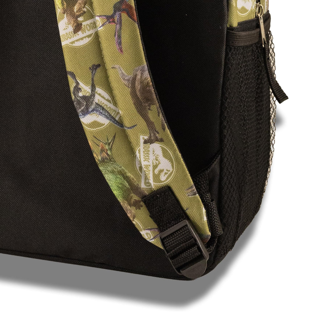 Fast Forward Jurassic World Backpack for Kids | Jurassic World Bookbag Featuring Dinosaur All-Over Print | Toddler Travel Bag, Lightweight Backpack for School | Ages 3+