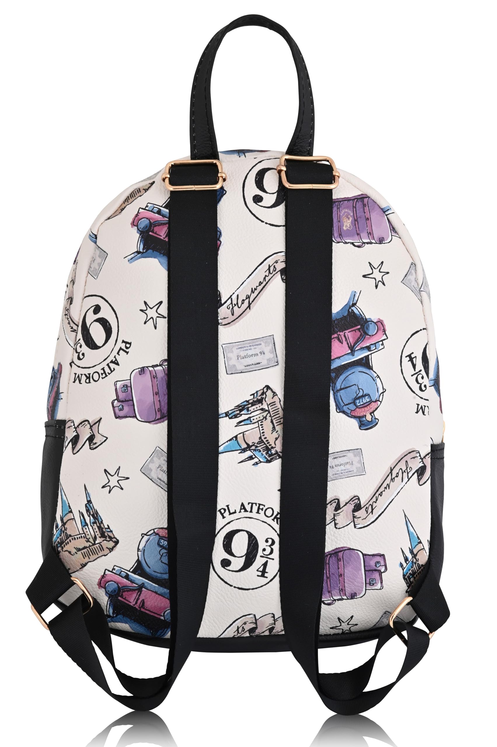 Fast Forward Harry Potter Backpack for Men, Women, Unisex | Cute PU Leather 10" Mini Backpack Purse