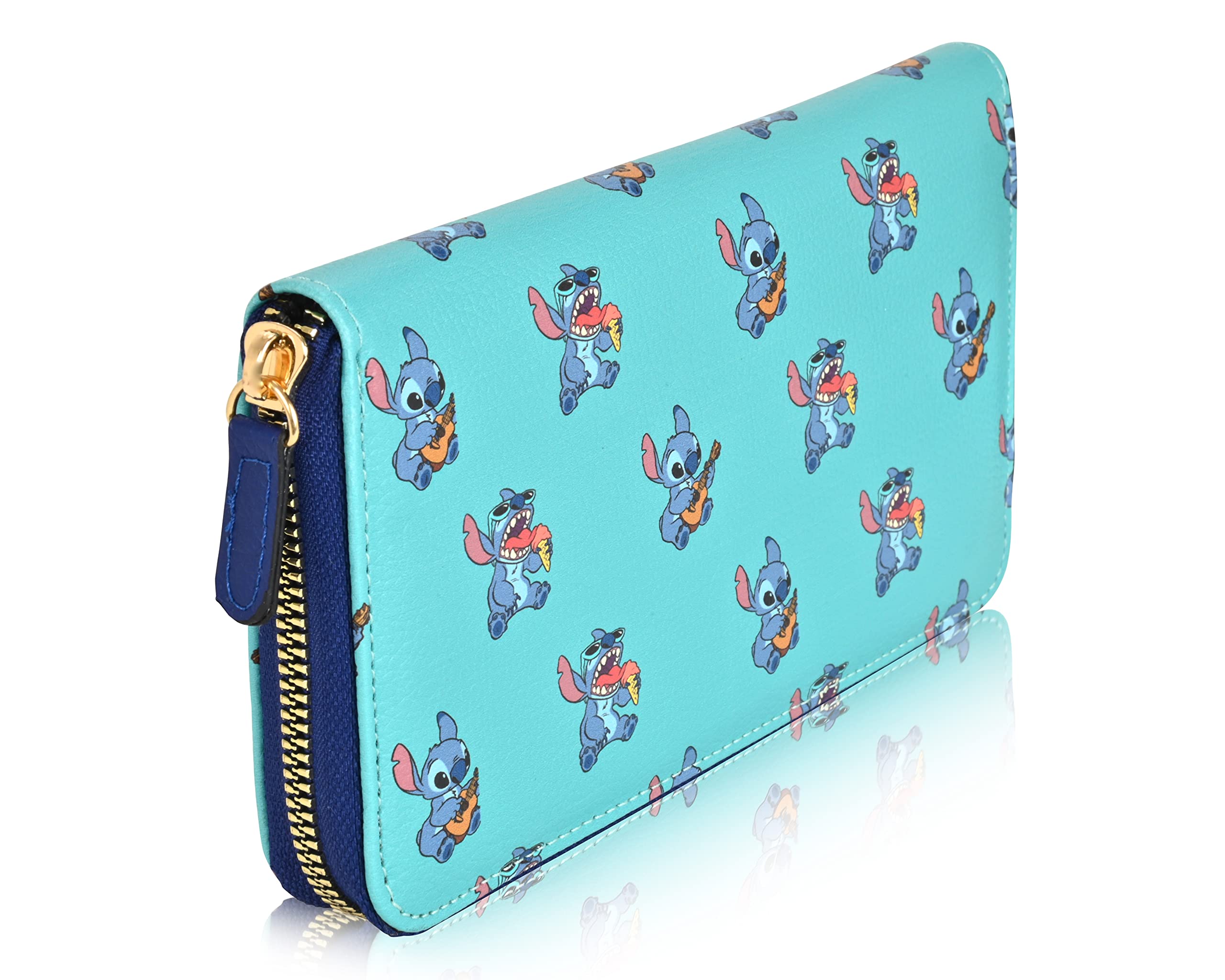 Lilo and Stitch Zip Wallet - Lilo and Stitch Zip Wallet (Light Blue Stitch)