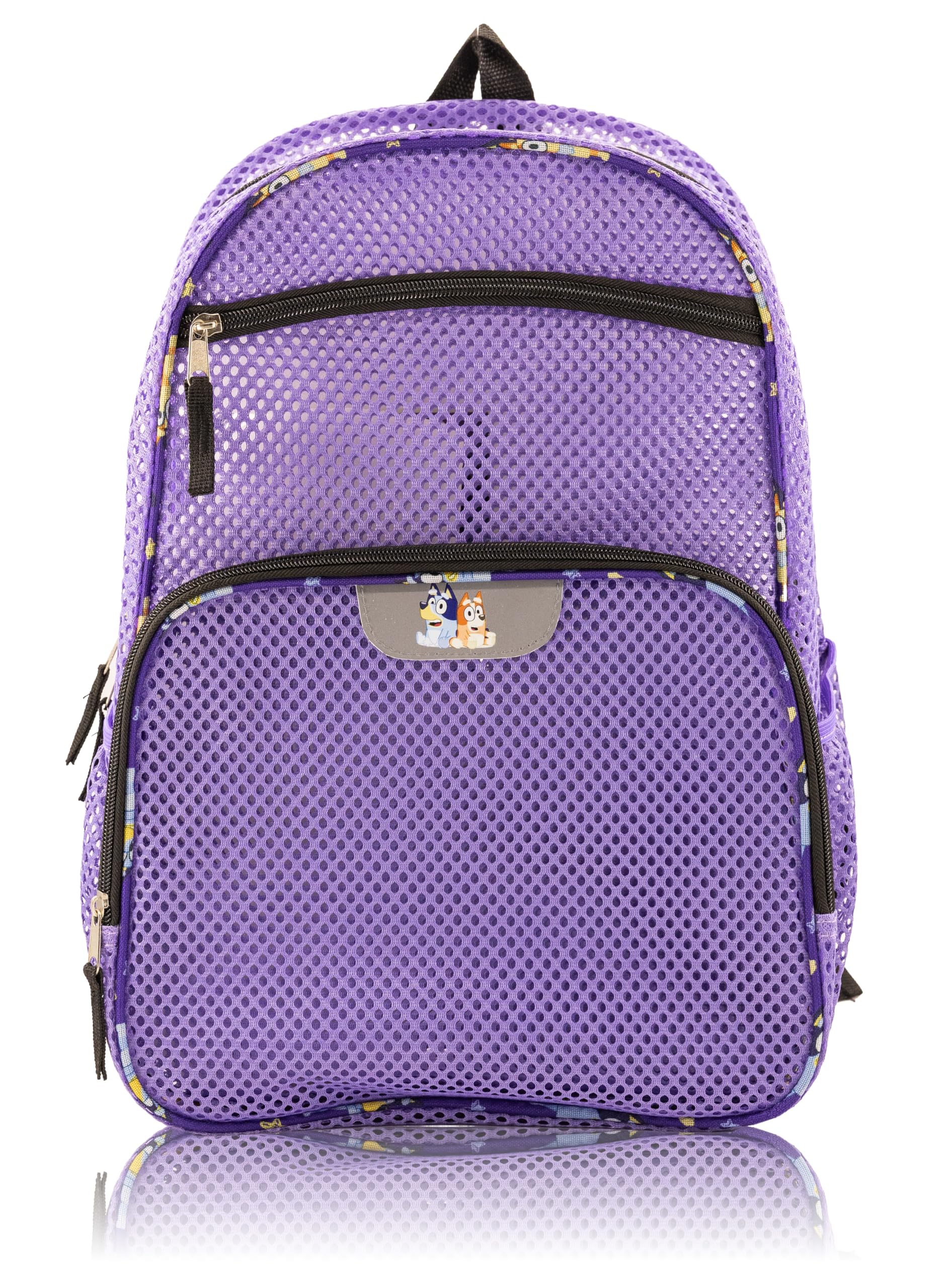 Fast Forward Bluey, Hello Kitty or Stitch Mesh Backpack for Kids | Bookbag for Girls, Boys, Unisex | Toddler Travel Bag