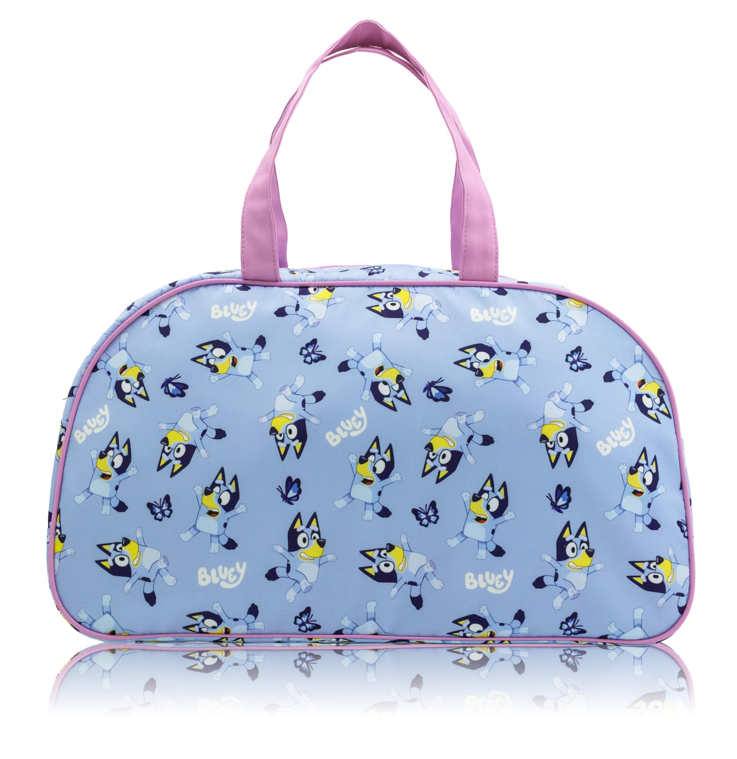 Stitch, Hello Kitty, Bluey or Spiderman Overnighter 10" Duffle Bag for Kids | Lightweight Travel Weekender Duffel for Girls and Women | Ages 3+