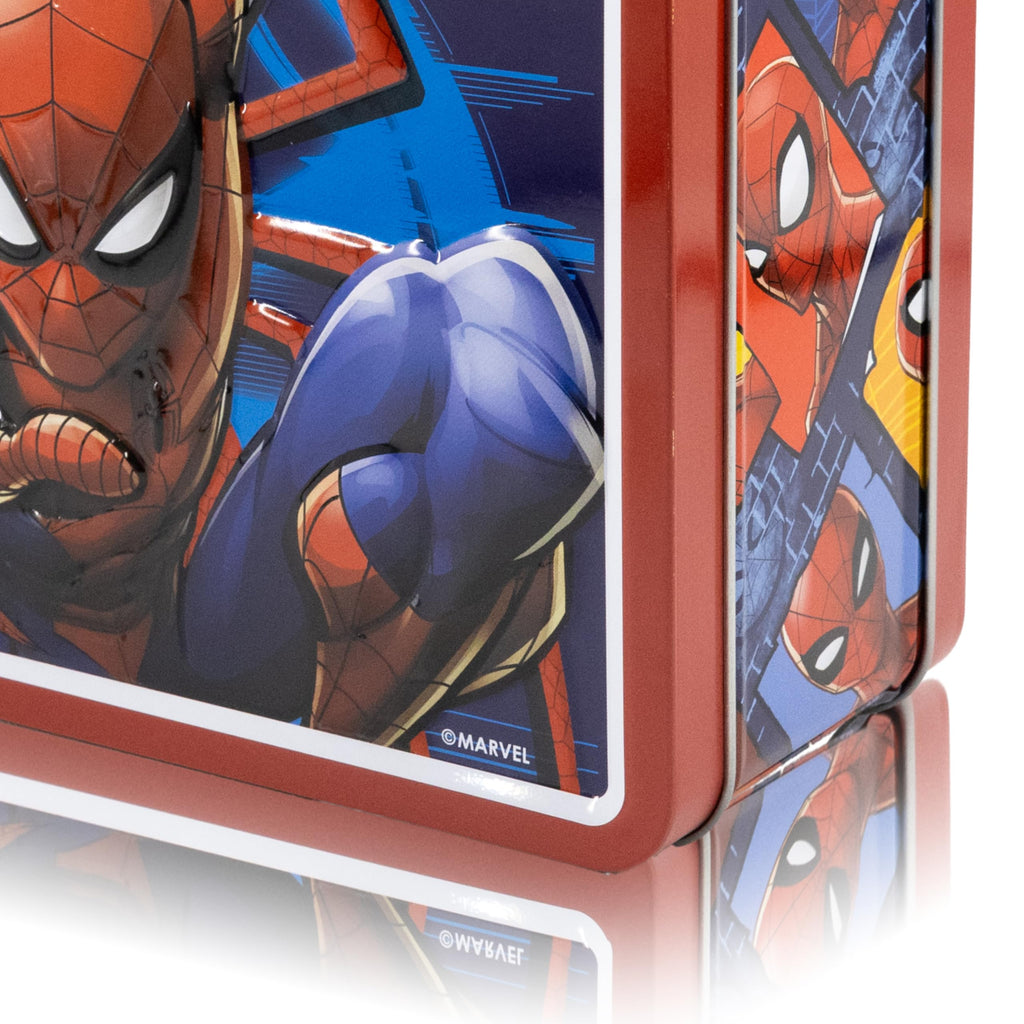 Fast Forward Stitch, Spiderman, Bluey or Hello Kitty Tin Lunch Box for Kids | Stitch Tin Lunchbag for Boys, Girls, Unisex