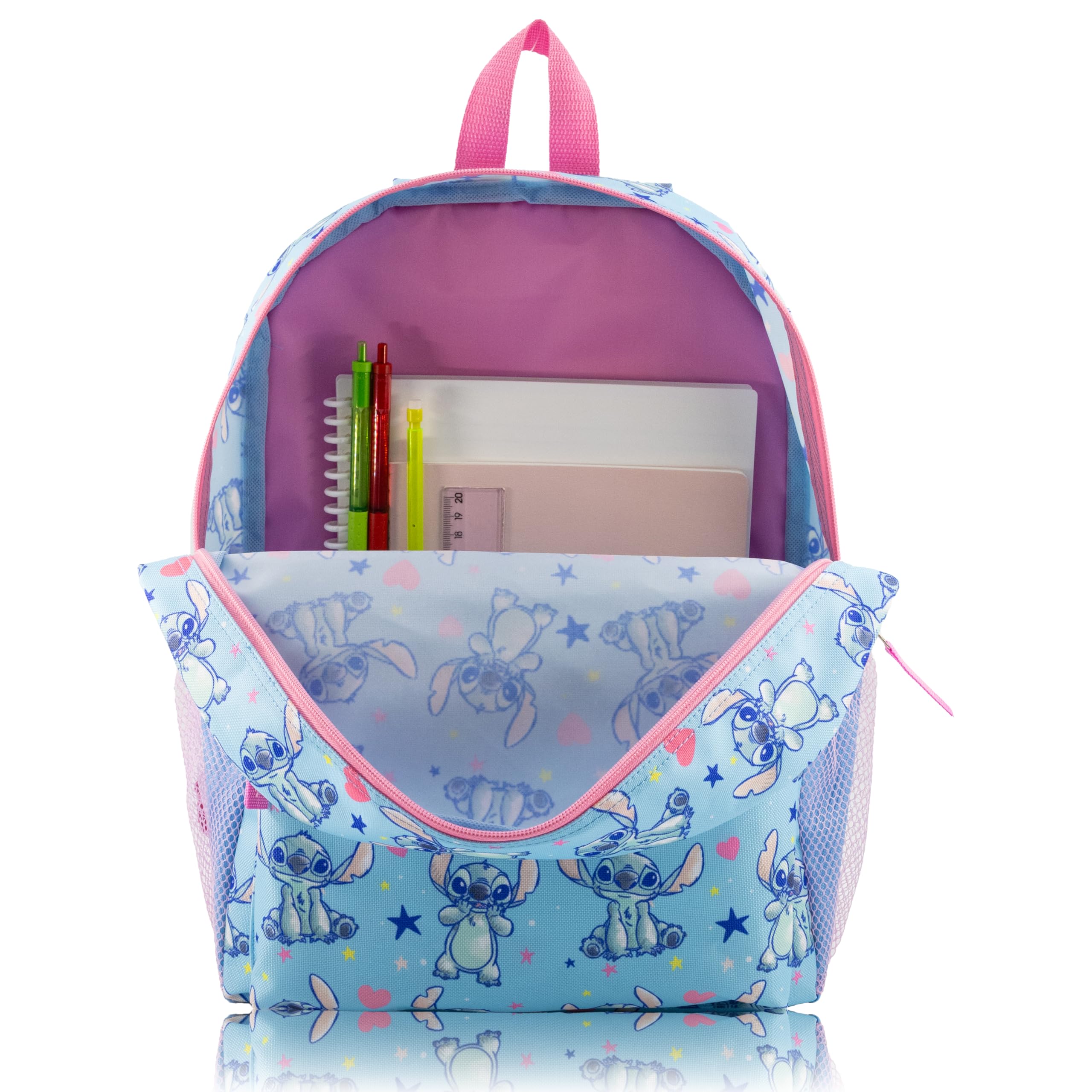 Fast Forward Hello Kitty, Bluey, Stitch or Strawberry Shortcake Backpack for Kids | Classic Bookbag for Girls, Boys, Unisex