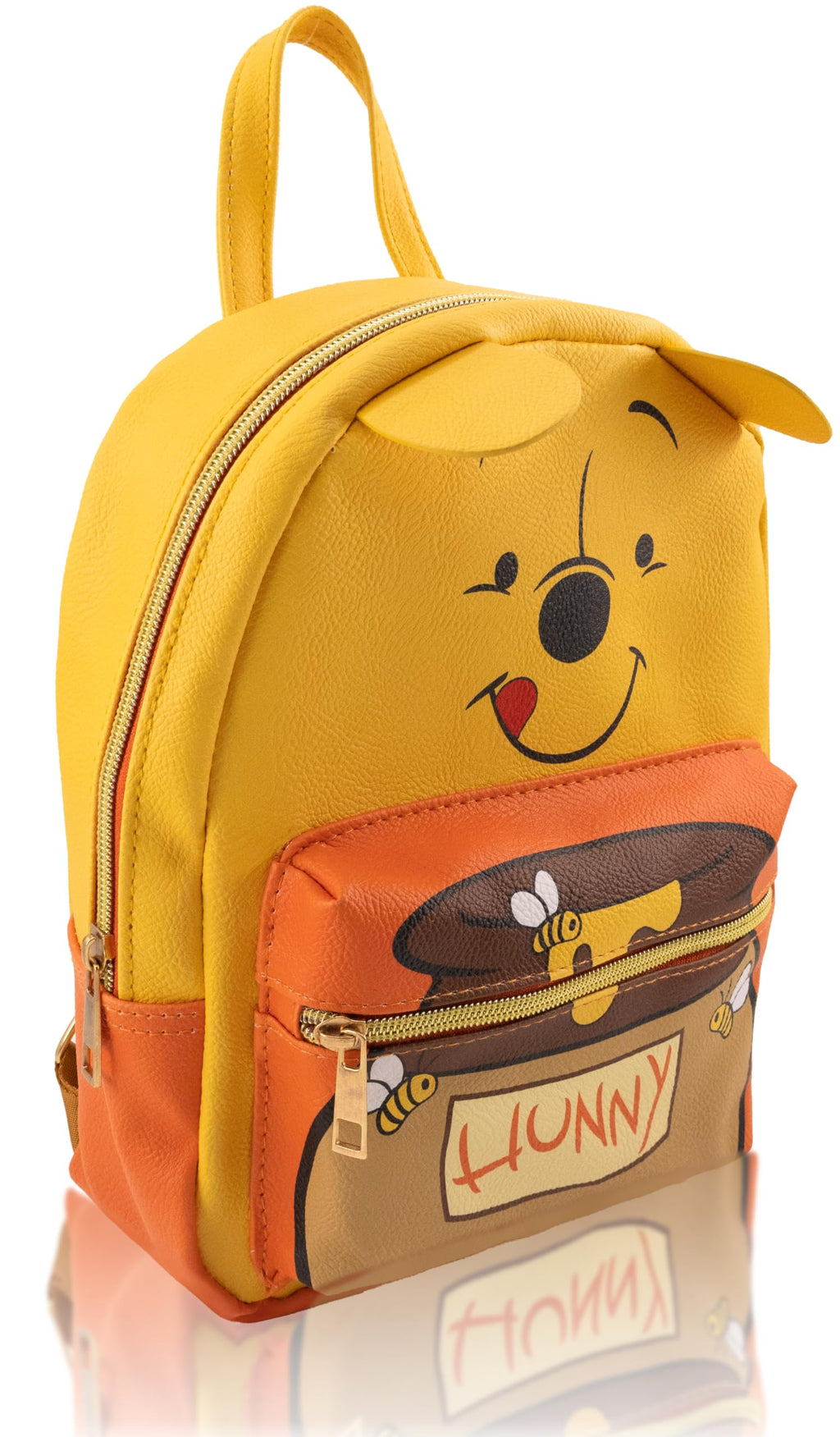Disney Winnie the Pooh Backpack for Women, Men, Unisex | Cute PU Leather 10" Mini Backpack