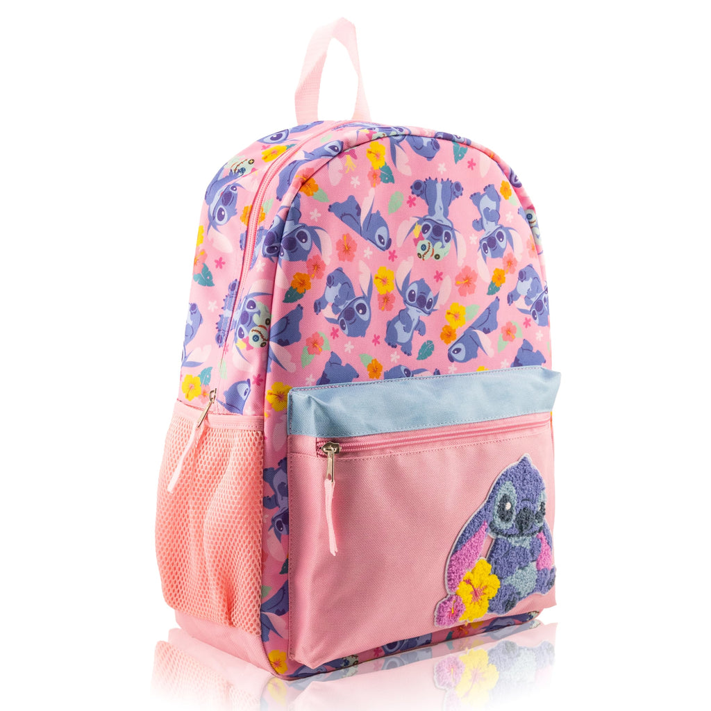Fast Forward Hello Kitty, Bluey or Stitch Backpack for Kids | Embossed Print Bookbag for Girls, Boys, Unisex