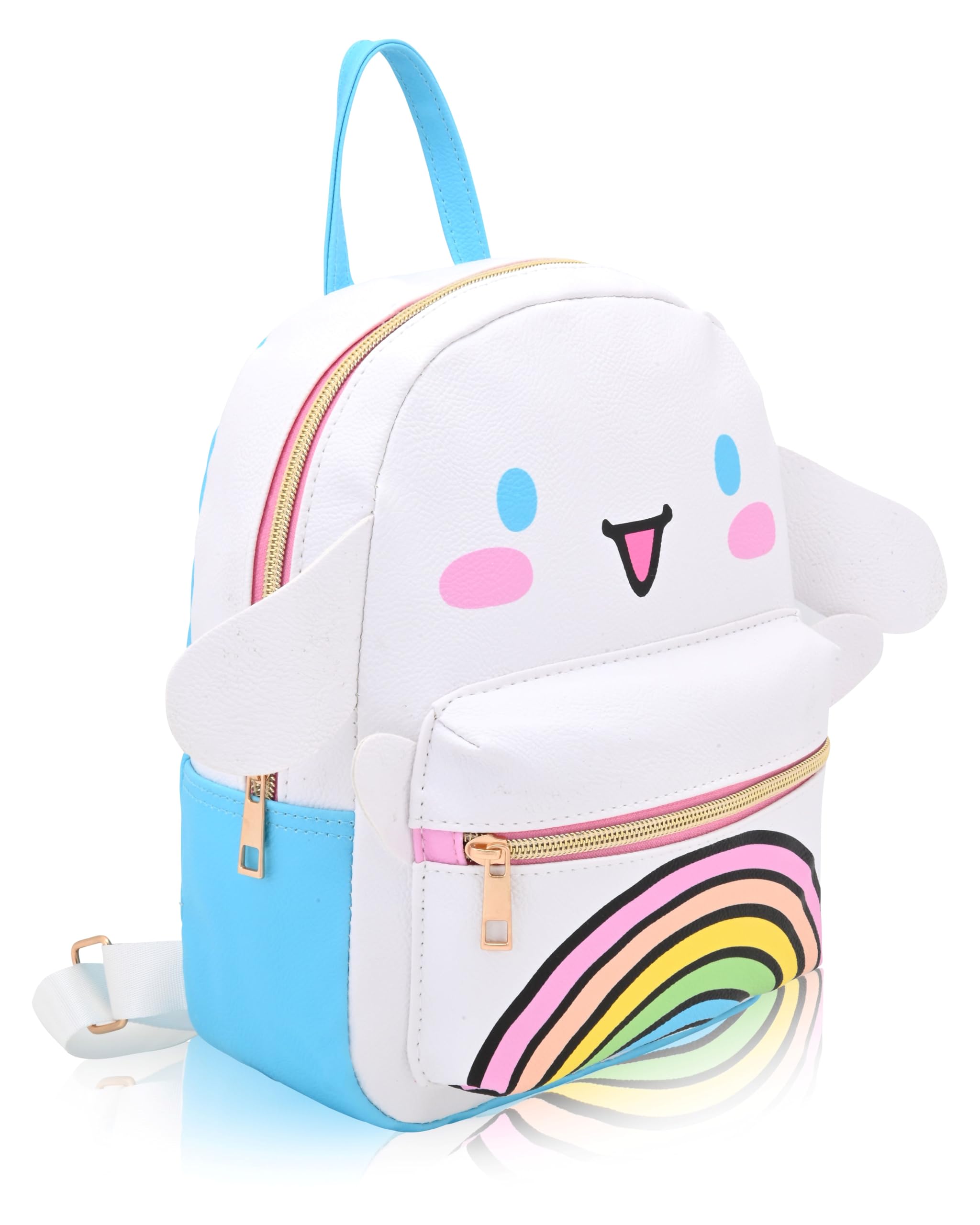 Fast Forward Sanrio Hello Kitty and Friends Backpack for Women, Men, Unisex | Cute PU Leather 10" Mini Backpack