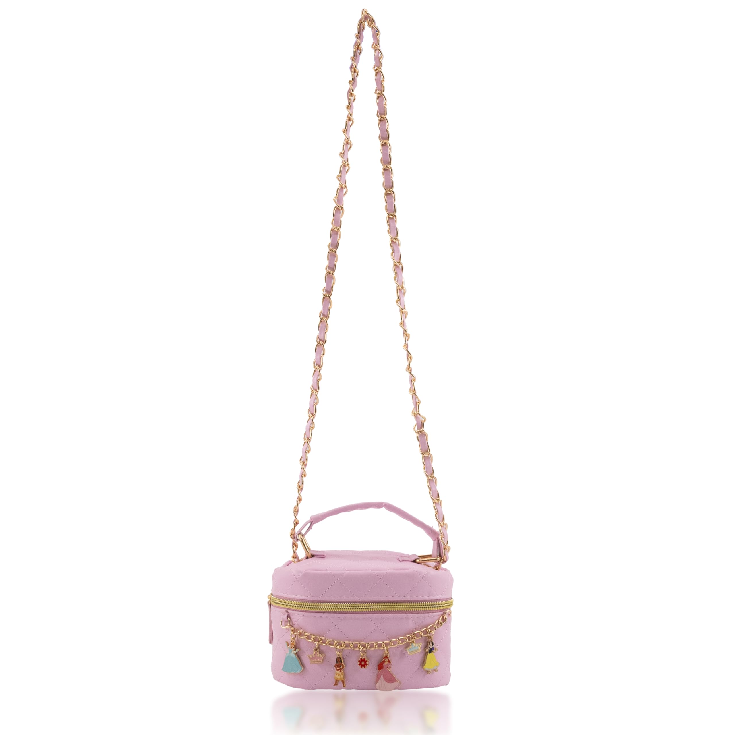 Fast Forward Sanrio Hello Kitty Cosmetic Bag for Women | Mini Hello Kitty PU Leather Crossbody Travel Toiletry Bag for Women | Make Up Travel Bag Makeup Bag