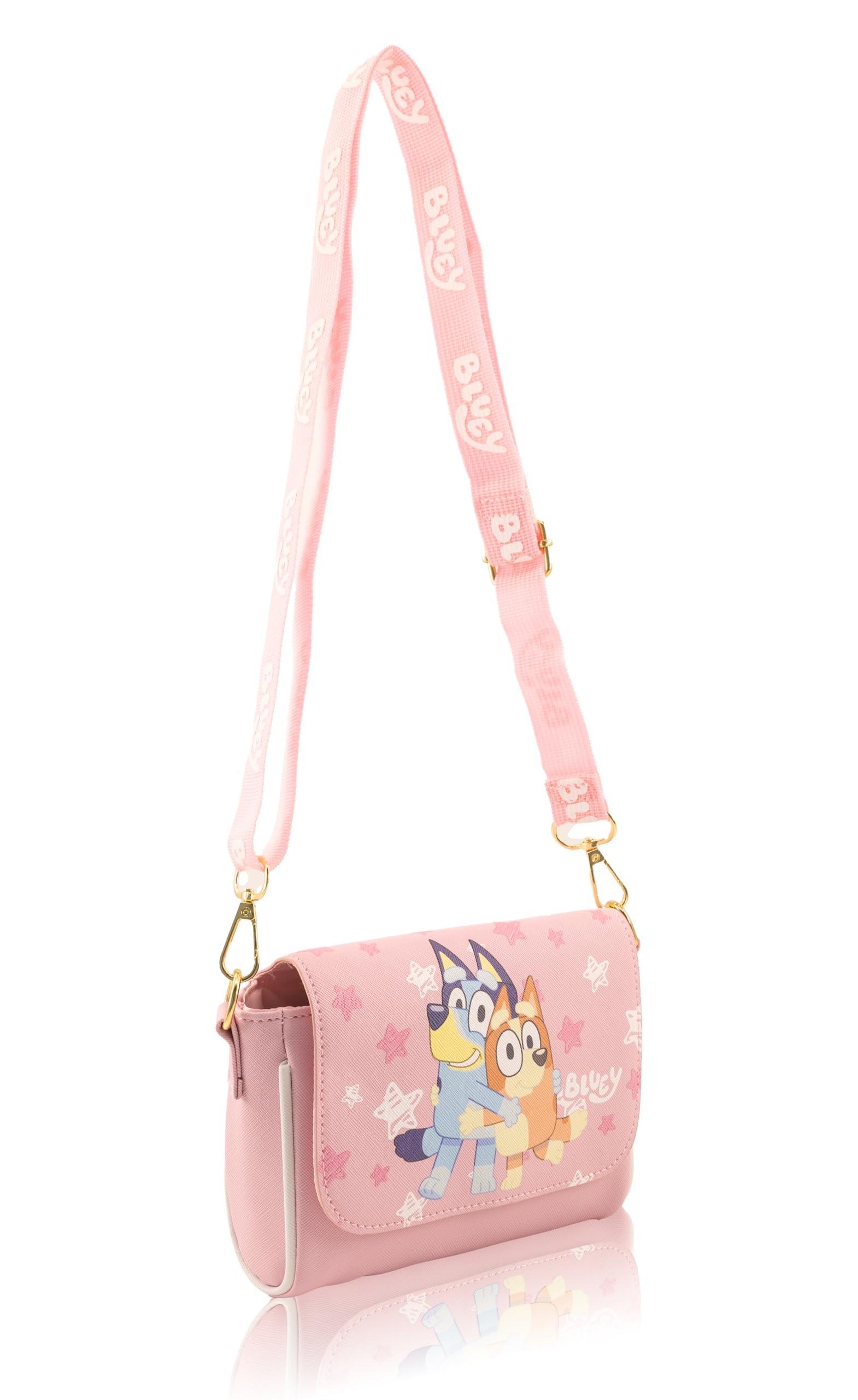 Fast Forward Stitch, Hello Kitty or Bluey Girls Purse | Small Crossbody Shoulder Bag with Adjustable Strap