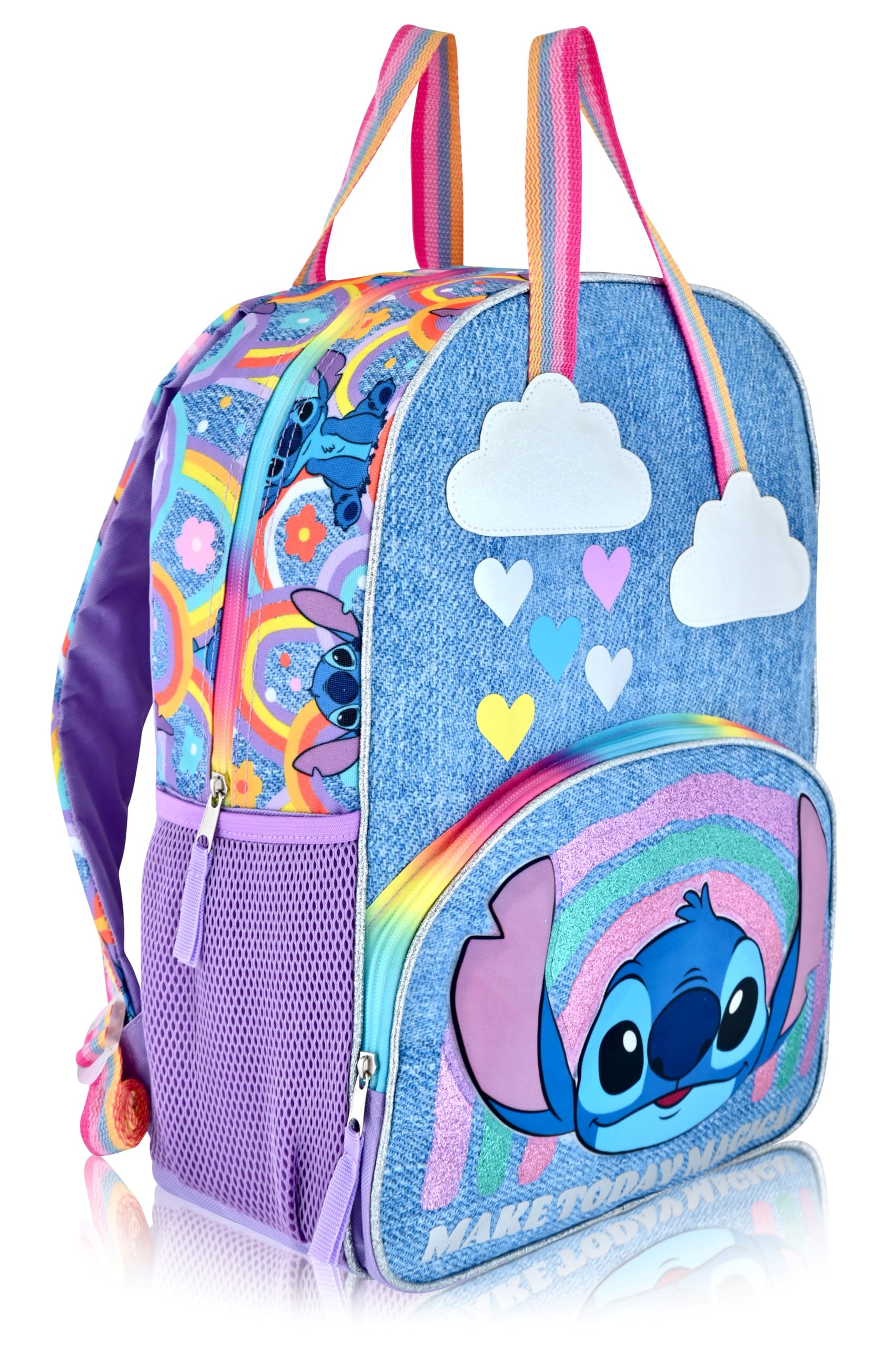 Disney Stitch School Backpack Toddler Backpack for School | Stitch 16" Kids Backpack Bookbag for Girls, Boys, Unisex