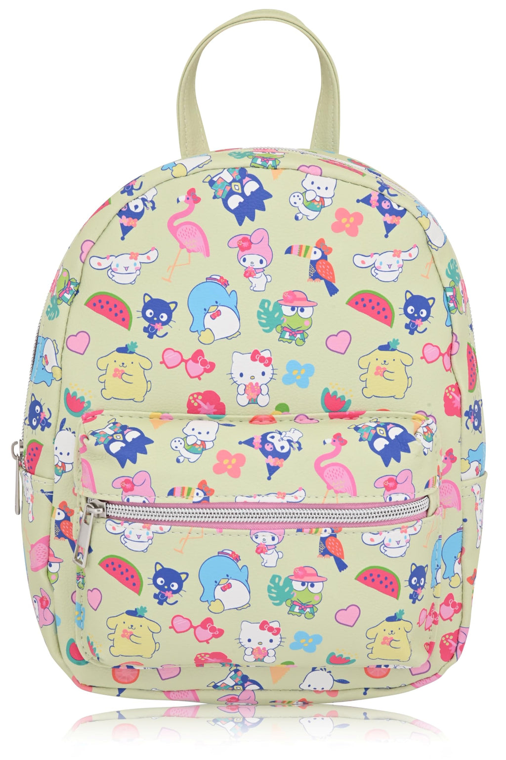 Fast Forward Sanrio Hello Kitty 10" Unisex Daypack Backpack | Cute PU Leather Mini Backpack Purse Shoulder Purse | Hello Kitty Bag and Accessories