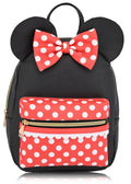 Disney Minnie Mouse Backpack for Women, Men, Boys, Girls, Unisex | Cute PU Leather 10" Minnie Mouse Mini Backpack Purse Shoulder Purse | Minnie Mouse Bag and Minnie Mouse Accessories