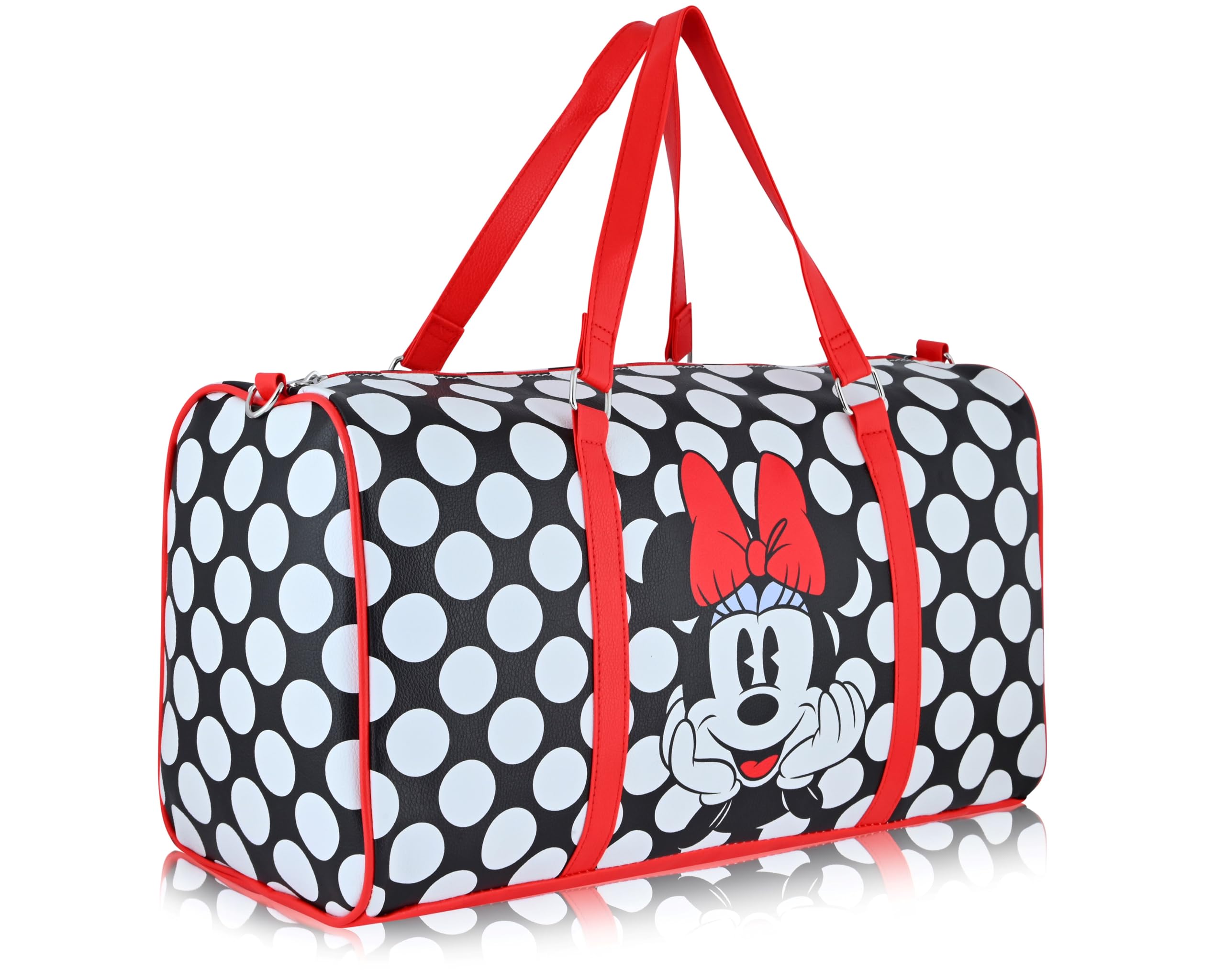 Stitch, Minnie, Mickey, Pooh, Harry Potter, or Jack Skellington 16" Leather Mini Travel Bag, Duffle Bag, Overnight Bag
