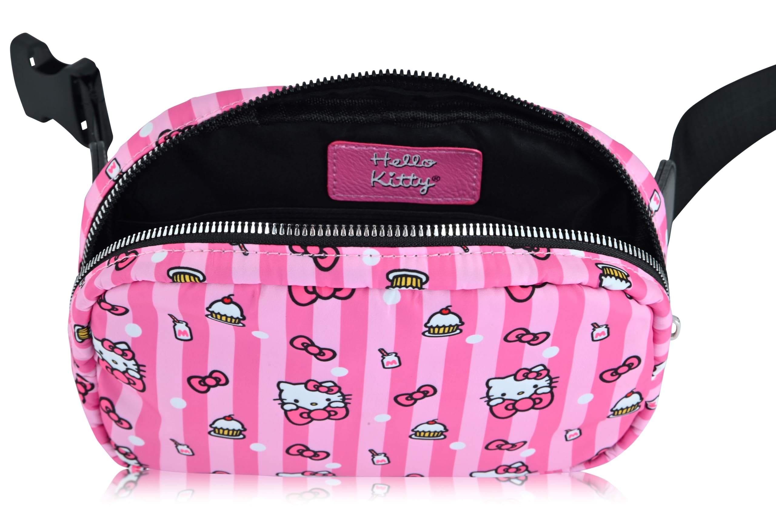 Sanrio Hello Kitty Crossbody Bags for Women | Travel Essentials for Women Fanny Pack Belt Bag with Buckle | Lightweight Travel Accessories Cross Body Bag