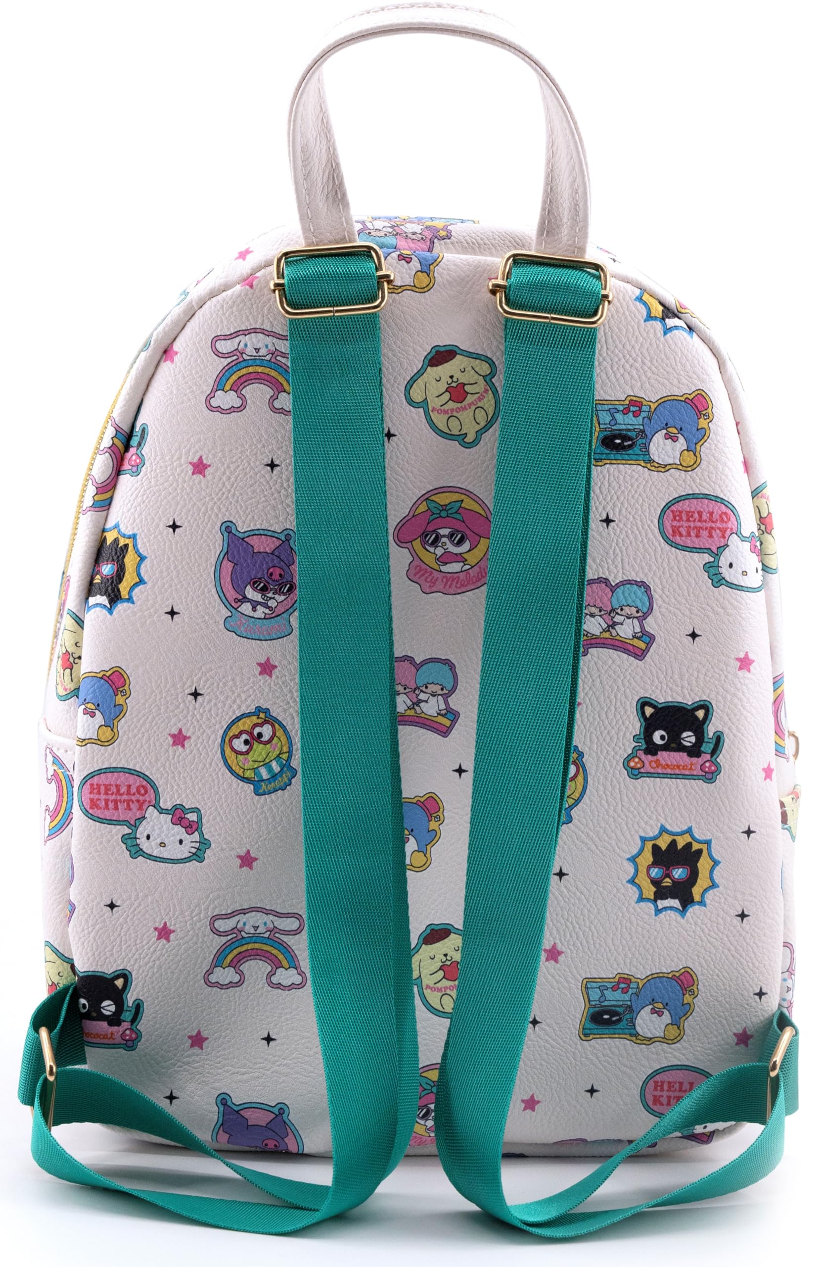 Fast Forward Sanrio Hello Kitty and Friends Backpack for Women, Men, Unisex | Cute PU Leather 10" Mini Backpack