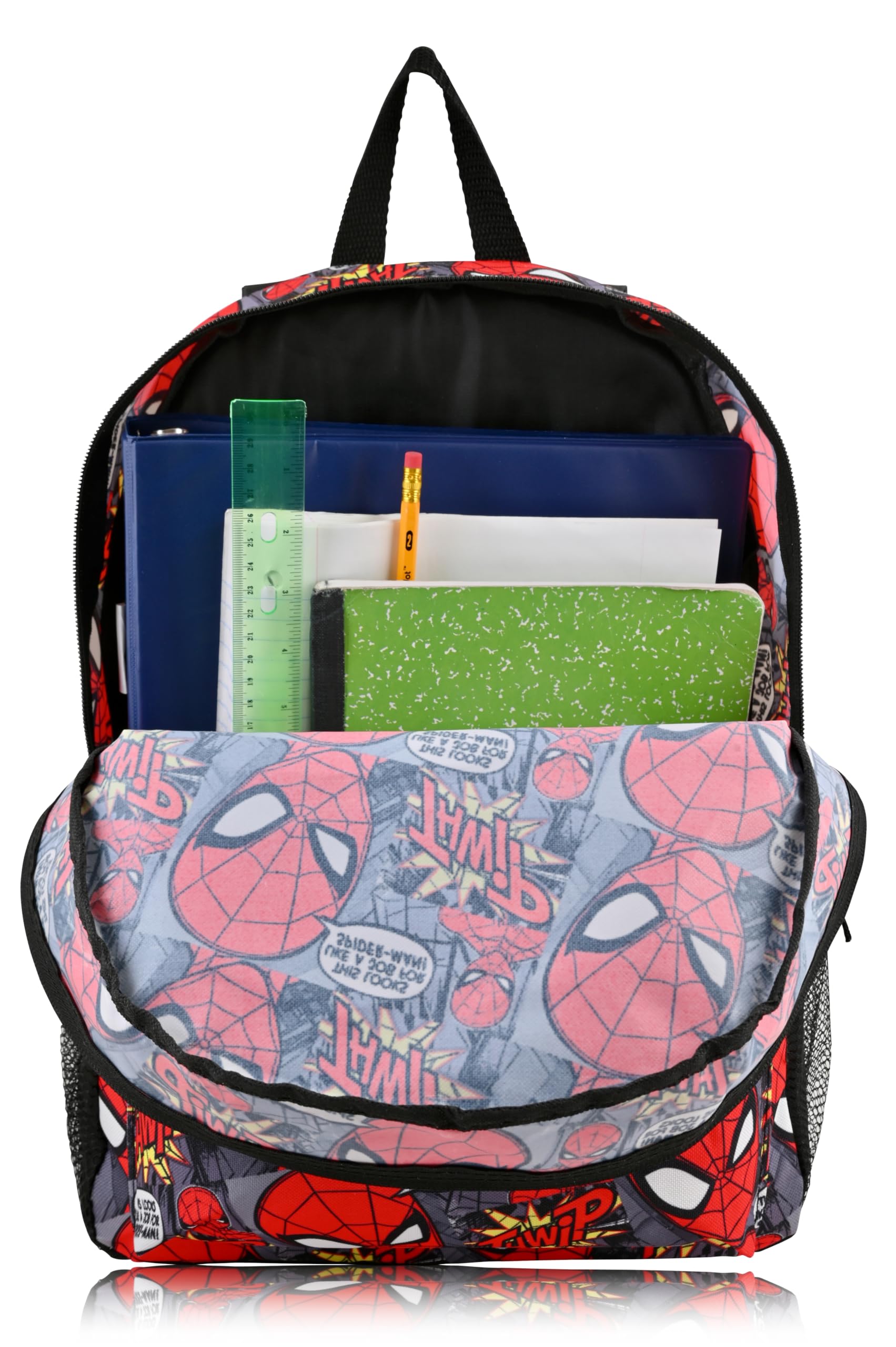 Marvel Spiderman Backpack for School - 16" Small Kids Bookbag Knapsack for Boys, Girls, Toddlers