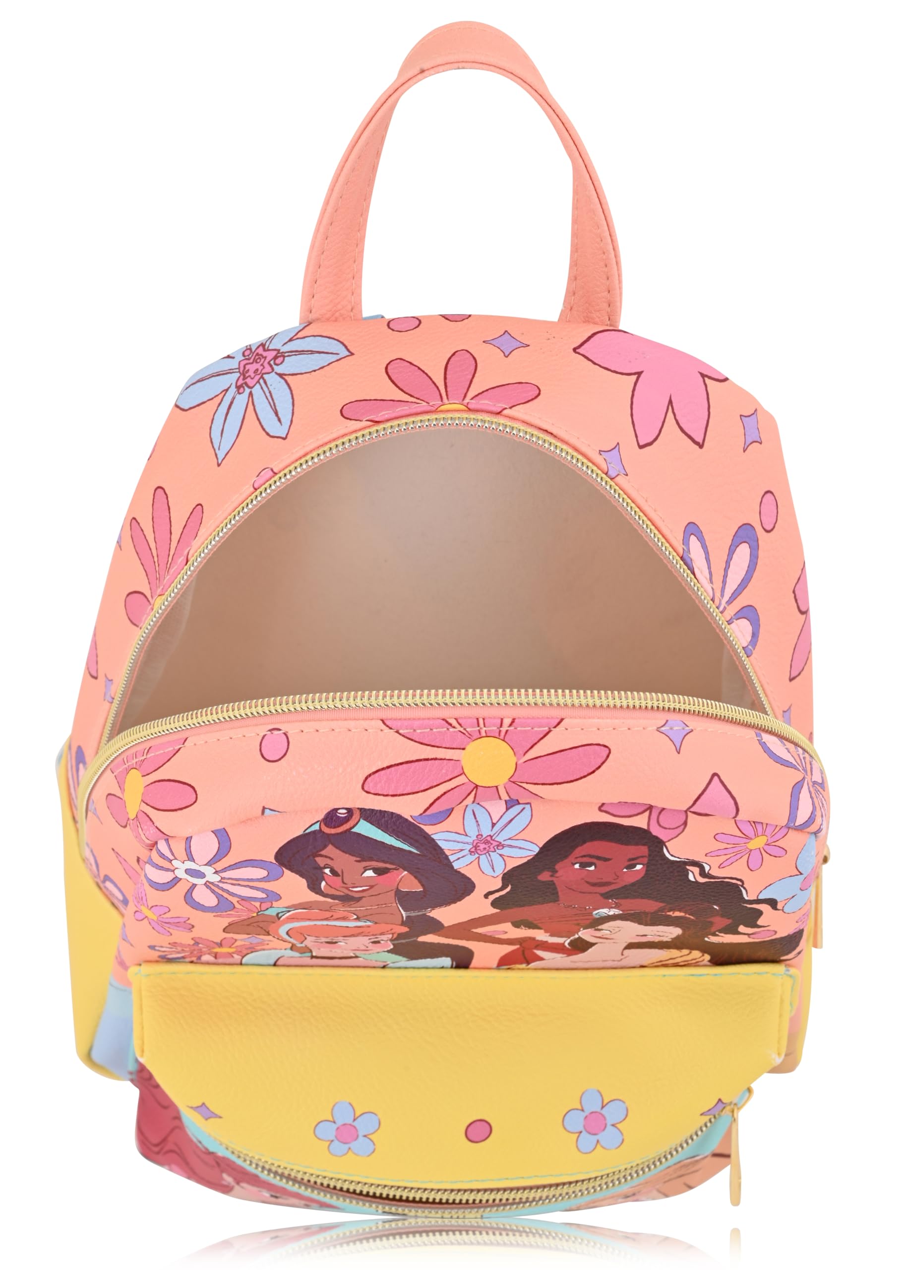 Disney Princess Backpack for Women, Men, Unisex | Cute PU Leather 10" Mini Backpack Purse | Princess Bag & Accessories