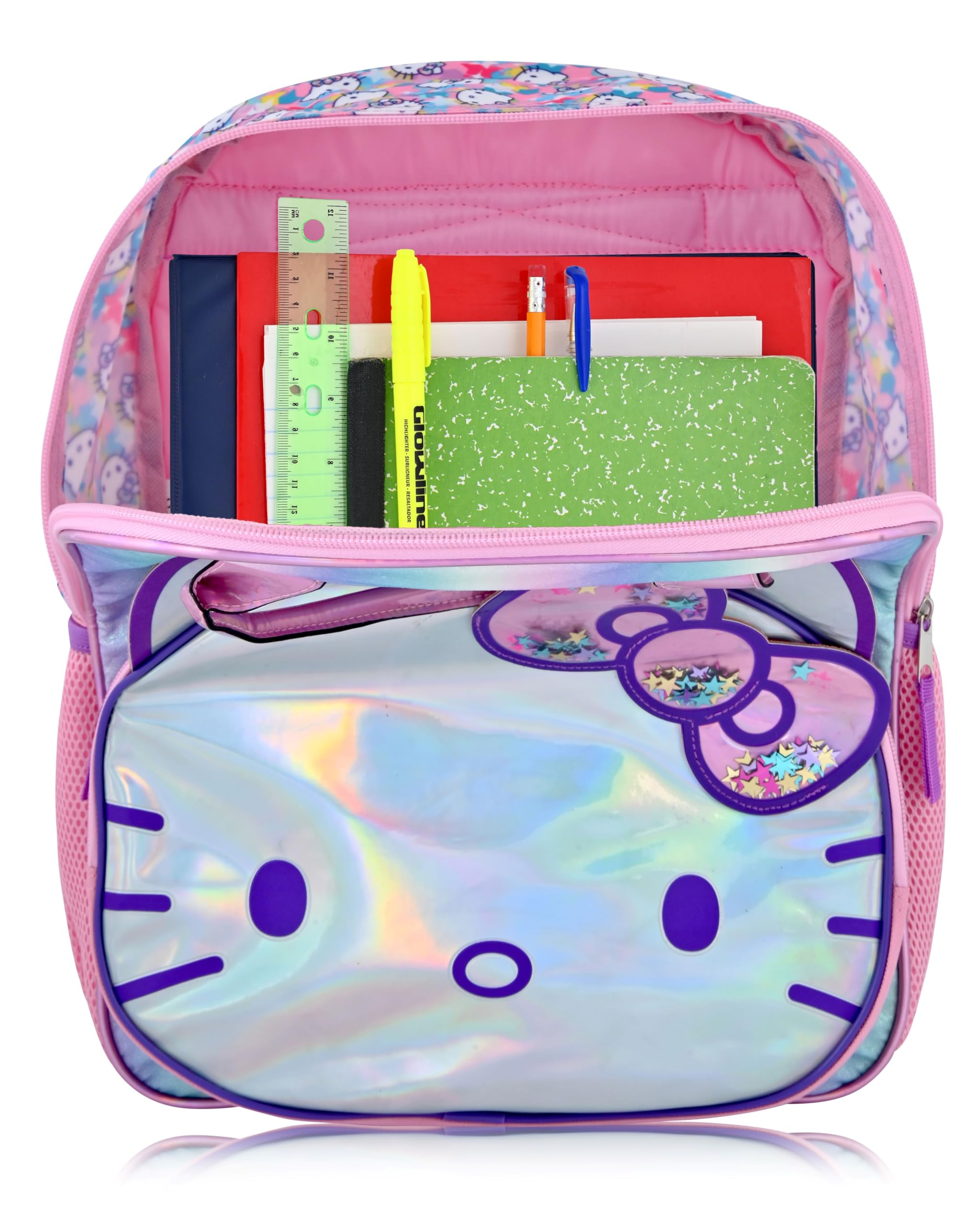 Sanrio Hello Kitty Backpack for Kids | Hello Kitty Bookbag for Girls, Boys, Unisex | Toddler Travel Bag, Cute Lightweight Bag for School | Ages 3+