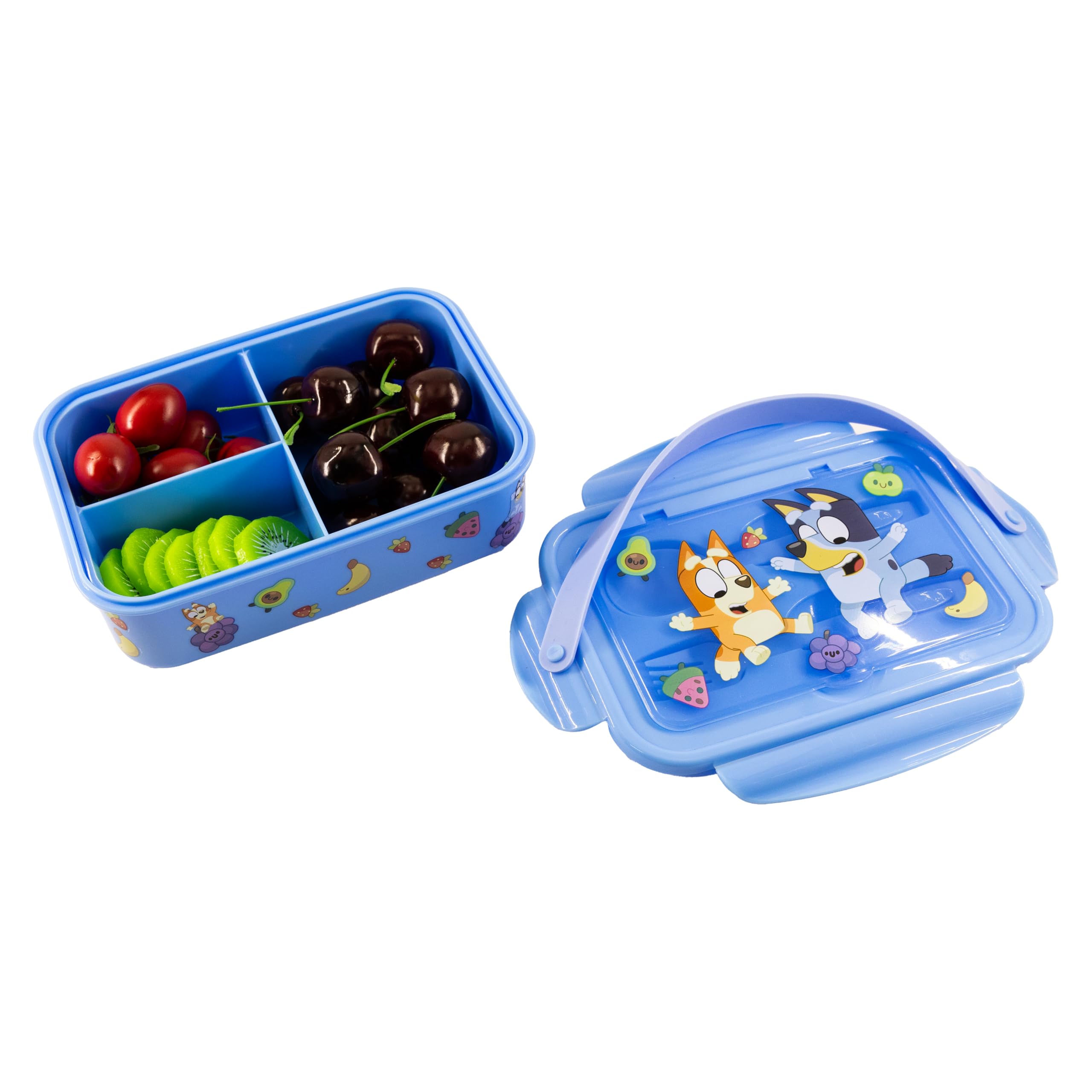 Fast Forward Spiderman, Paw Patrol, Bluey or Hello Kitty Bento Lunch Box for Kids | Marvel Food Container with Utensils