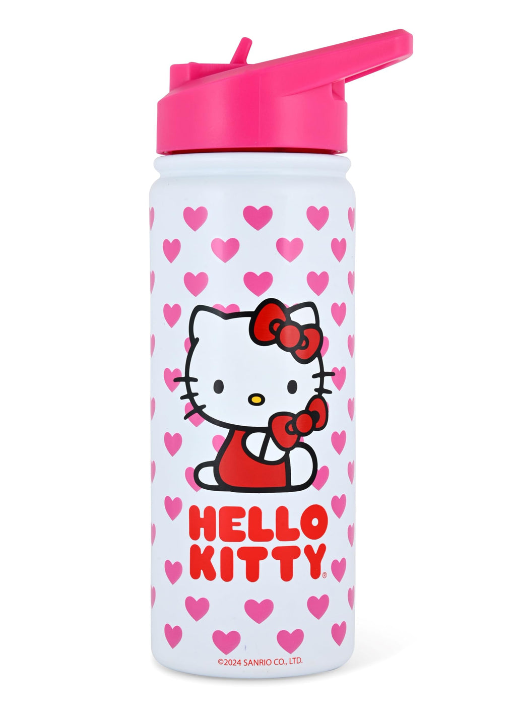 Sanrio Hello Kitty Insulated Stainless Steel Water Bottle | 20 Oz Insulated Water Bottle | Kids Water Bottle Thermos for Girls, Boys, Unisex