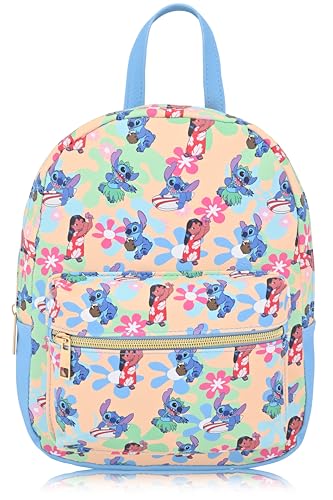 Disney Lilo and Stitch Backpack for Women, Men, Unisex | Cute PU Leather 10" Mini Backpack Purse | Stitch Bag & Accessories