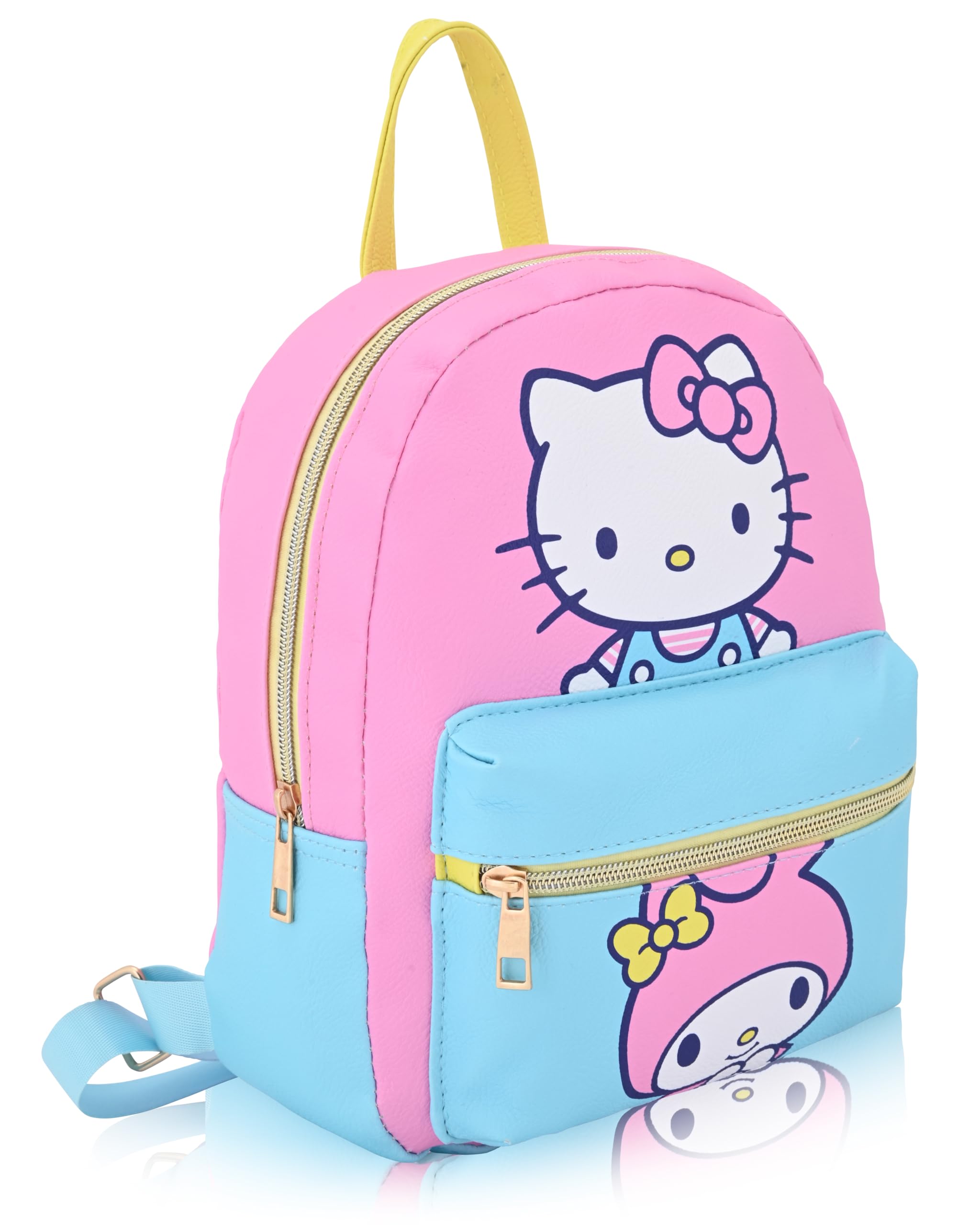 Fast Forward Sanrio Hello Kitty Mini Backpack for Kids & Adults | 10" PU Leather Backpack Purse | Toddler Travel Bag