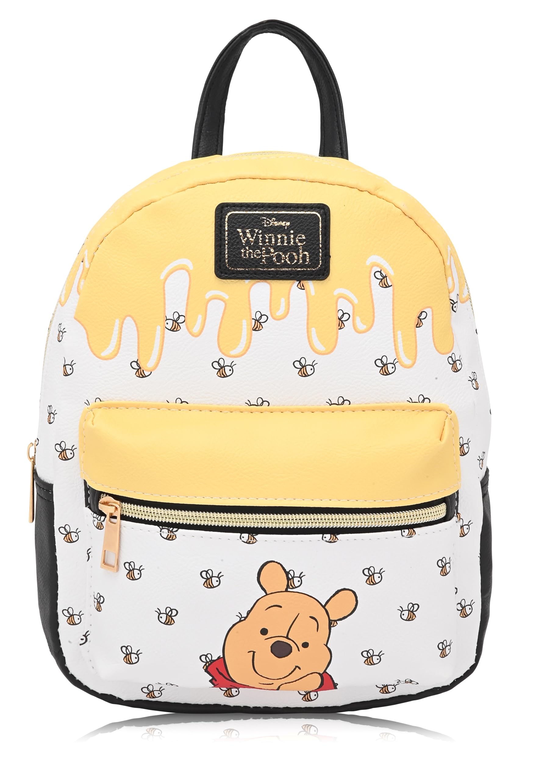 Disney Winnie the Pooh Backpack for Women, Men, Unisex | Cute PU Leather 10" Mini Backpack