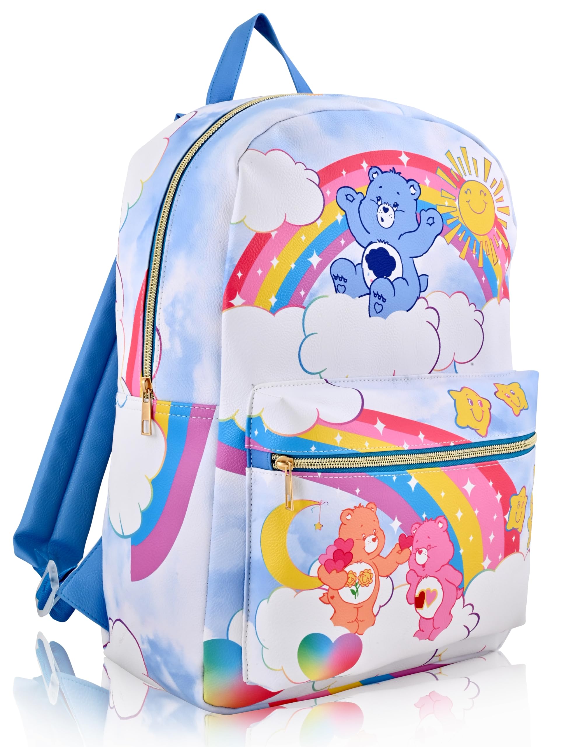 Hello Kitty, Stitch, Princess, Care Bears or Mickey Mouse Backpack for Women, Men, Unisex | Cute PU Leather Large Backpack