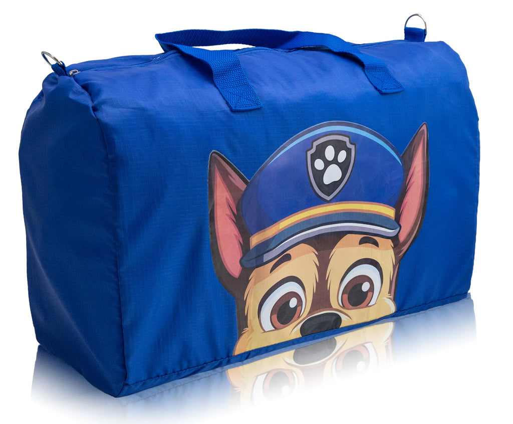 Stitch, Spiderman, Paw Patrol or Hello Kitty Duffle Bag | Lightweight Foldable Travel Duffel with Shoulder Strap & Luggage Sleeve
