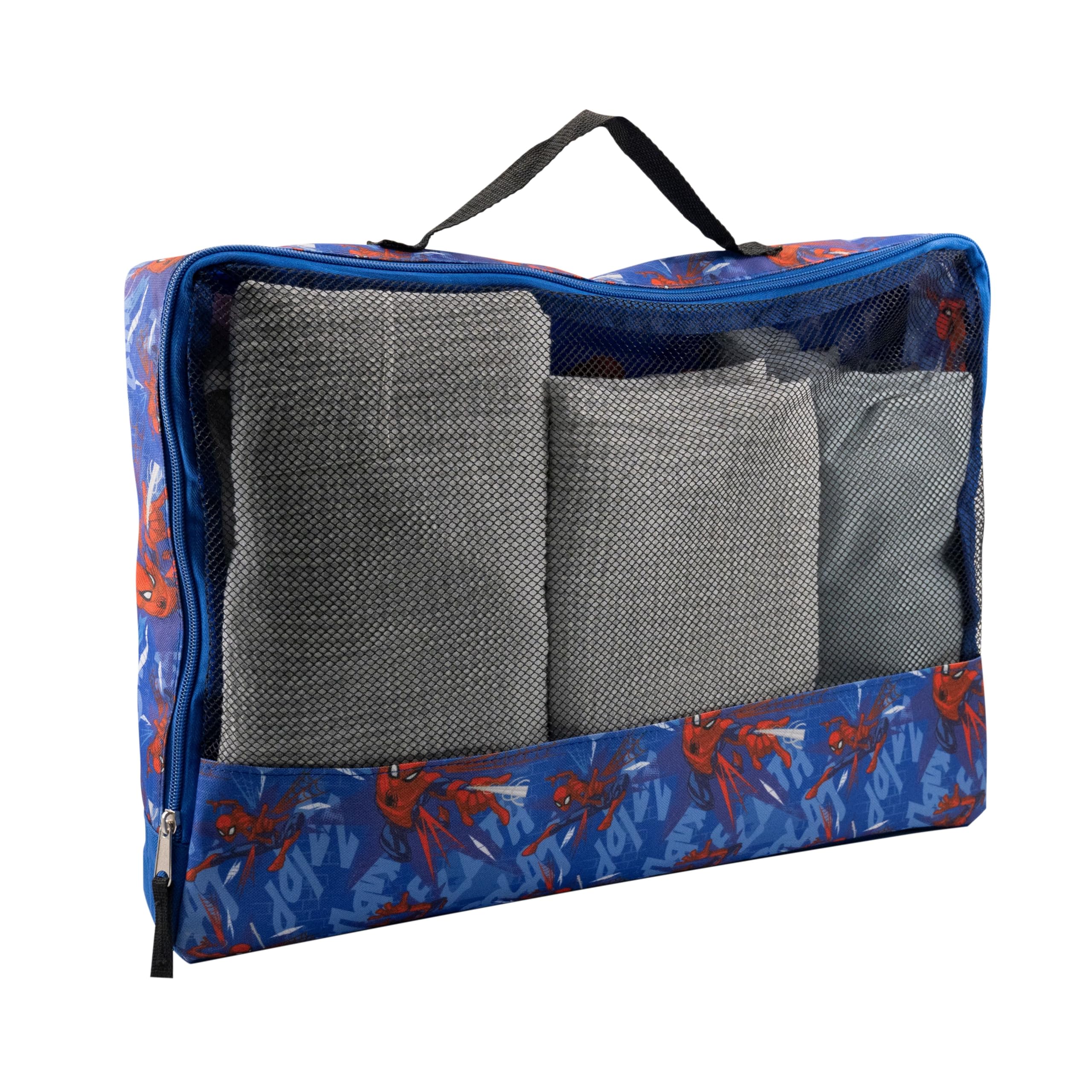 Bluey, Minnie Mouse or Spiderman Packing Cubes for Travel | Travel Accessories Travel Bags Luggage Organizer for Boys, Girls, Unisex