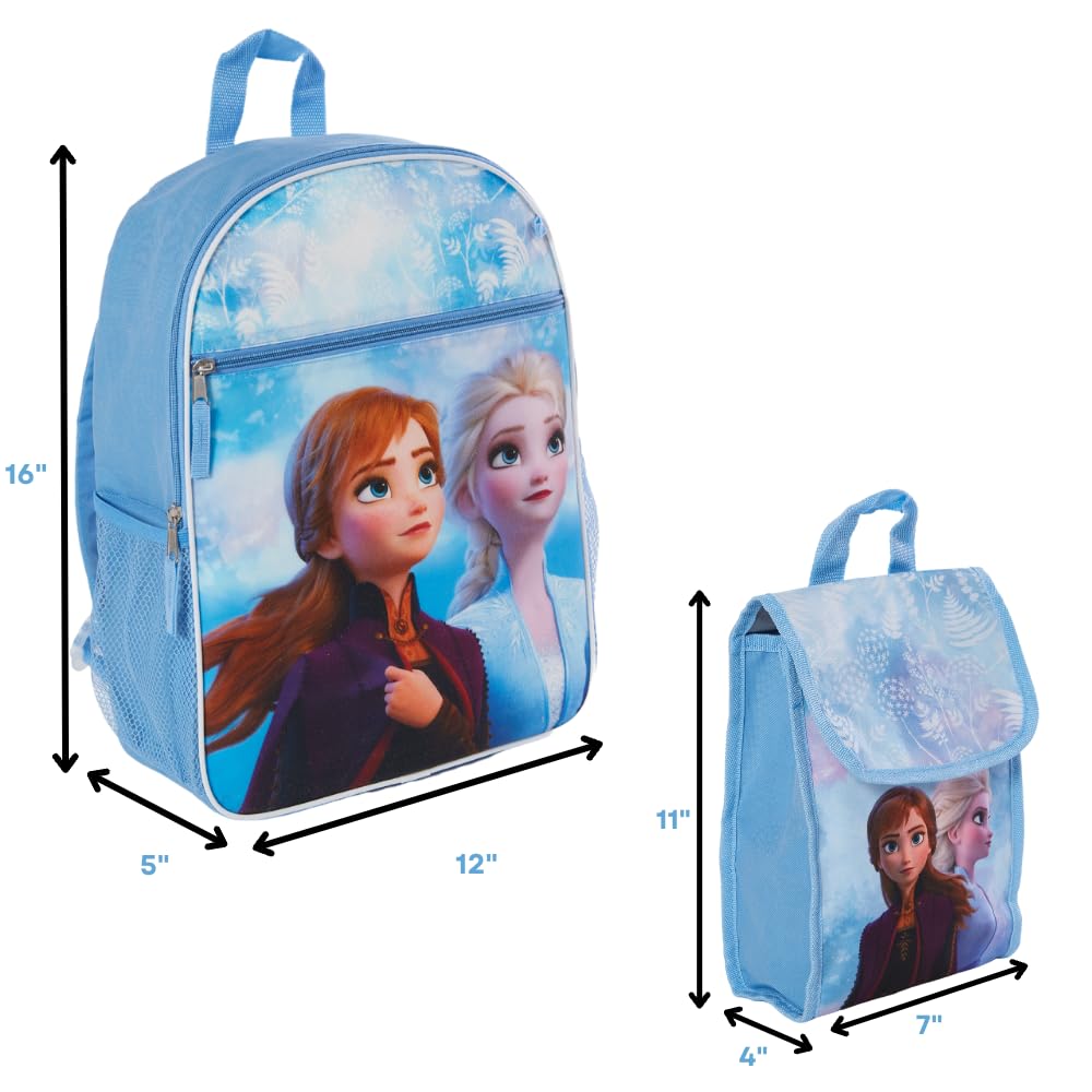 Backpack Set for Kids, 16 inch with Lunch Bag and Water Bottle