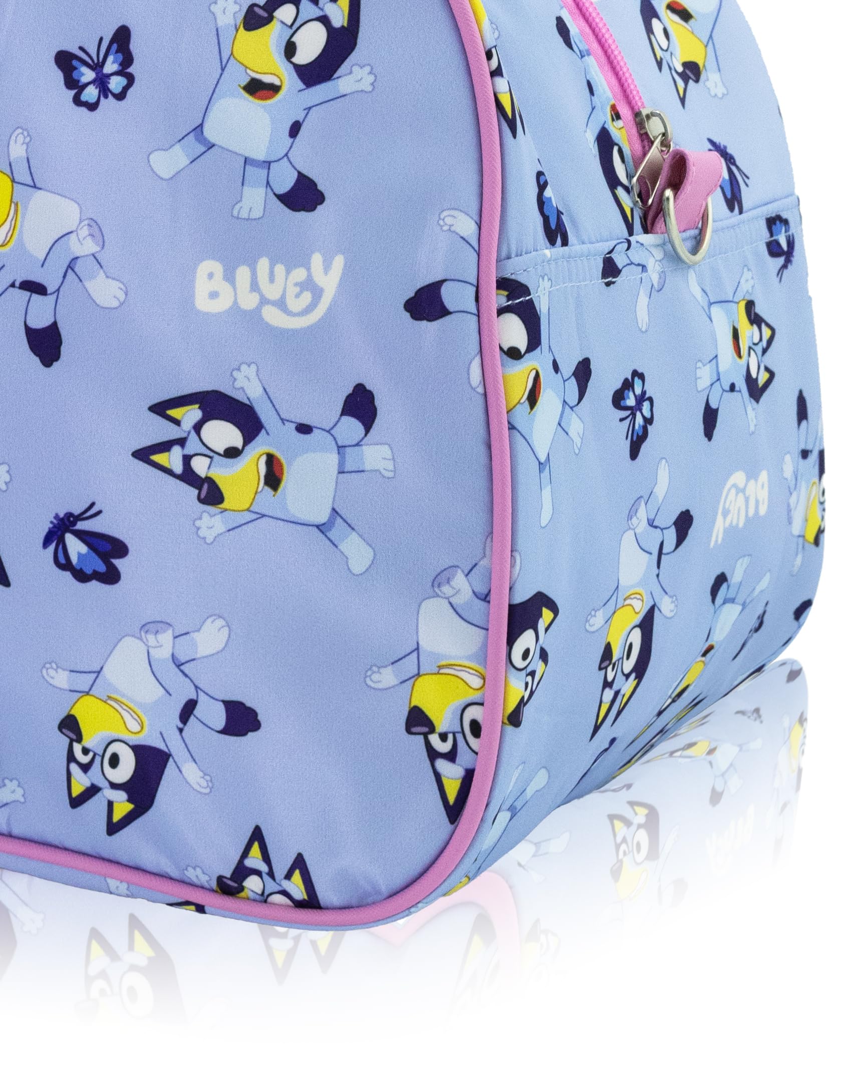 Stitch, Hello Kitty, Bluey or Spiderman Overnighter 10" Duffle Bag for Kids | Lightweight Travel Weekender Duffel for Girls and Women | Ages 3+