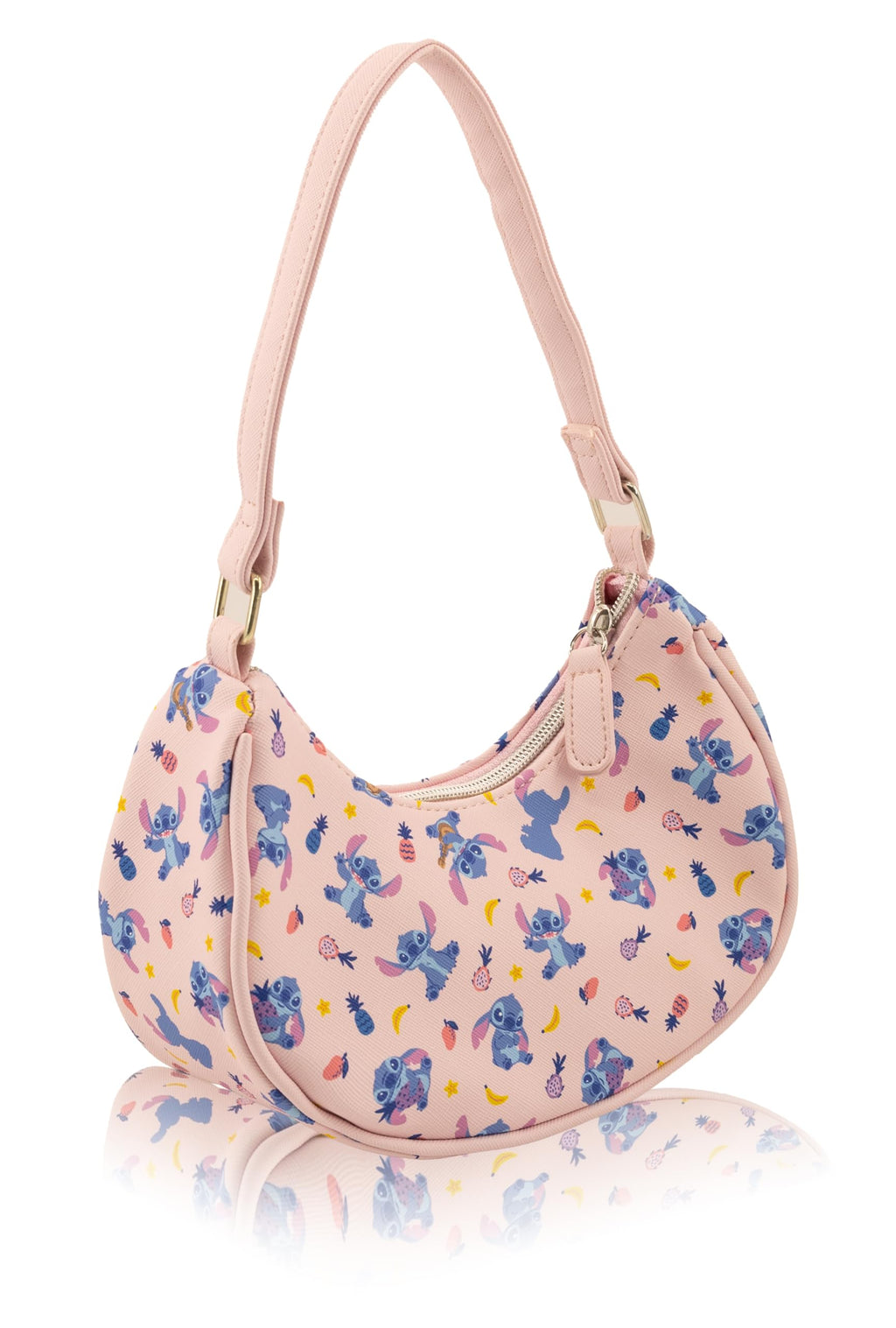 Hello Kitty, Bluey or Stitch Hobo Handbag Purse for Girls | All Over Print Crossbody Shoulder Bag with Adjustable Strap