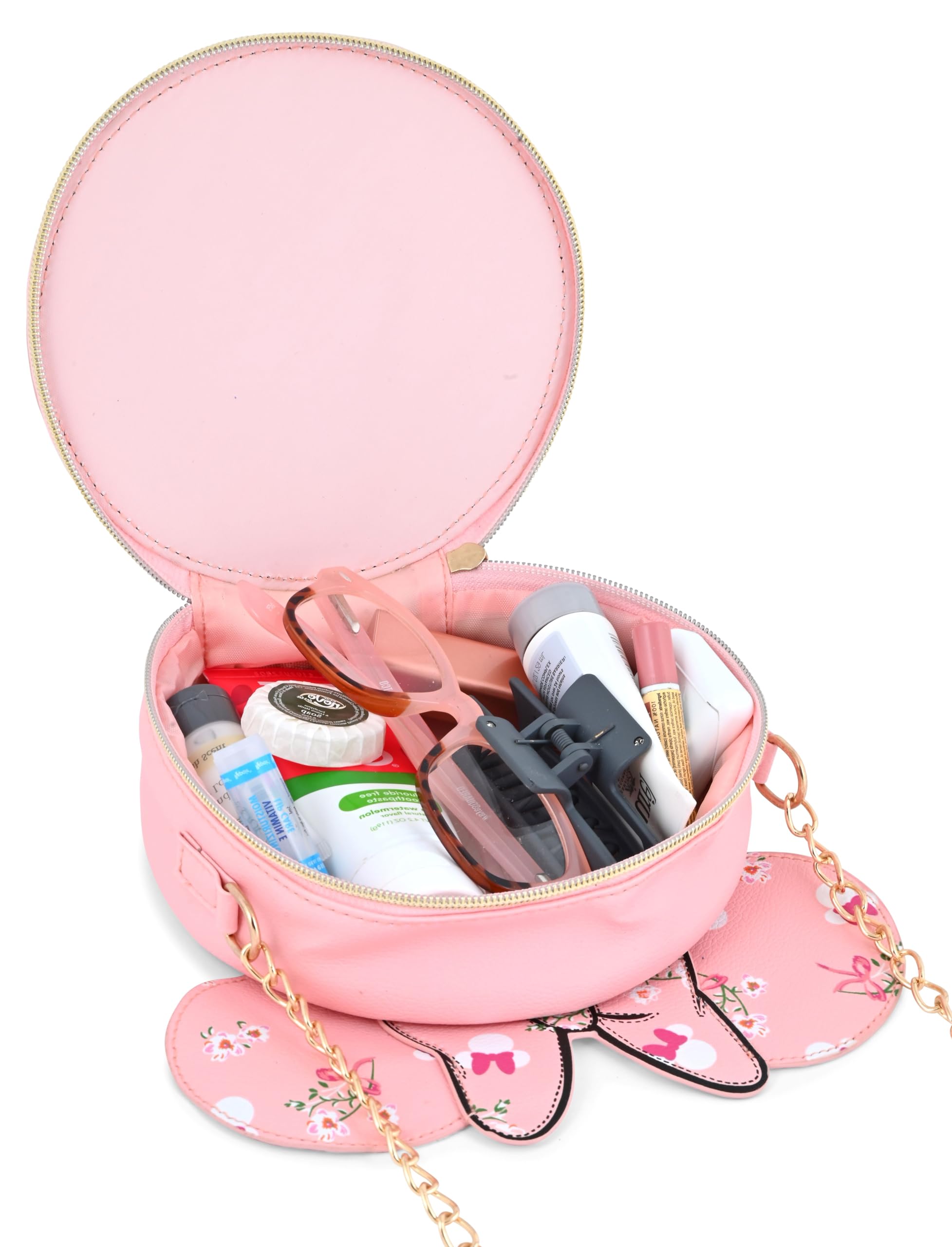 Disney Minnie Mouse Mini Purse Crossbody Handbag for Women | Leather Women's Shoulder Handbag | Minnie Mouse Accessories for Adults, Unisex
