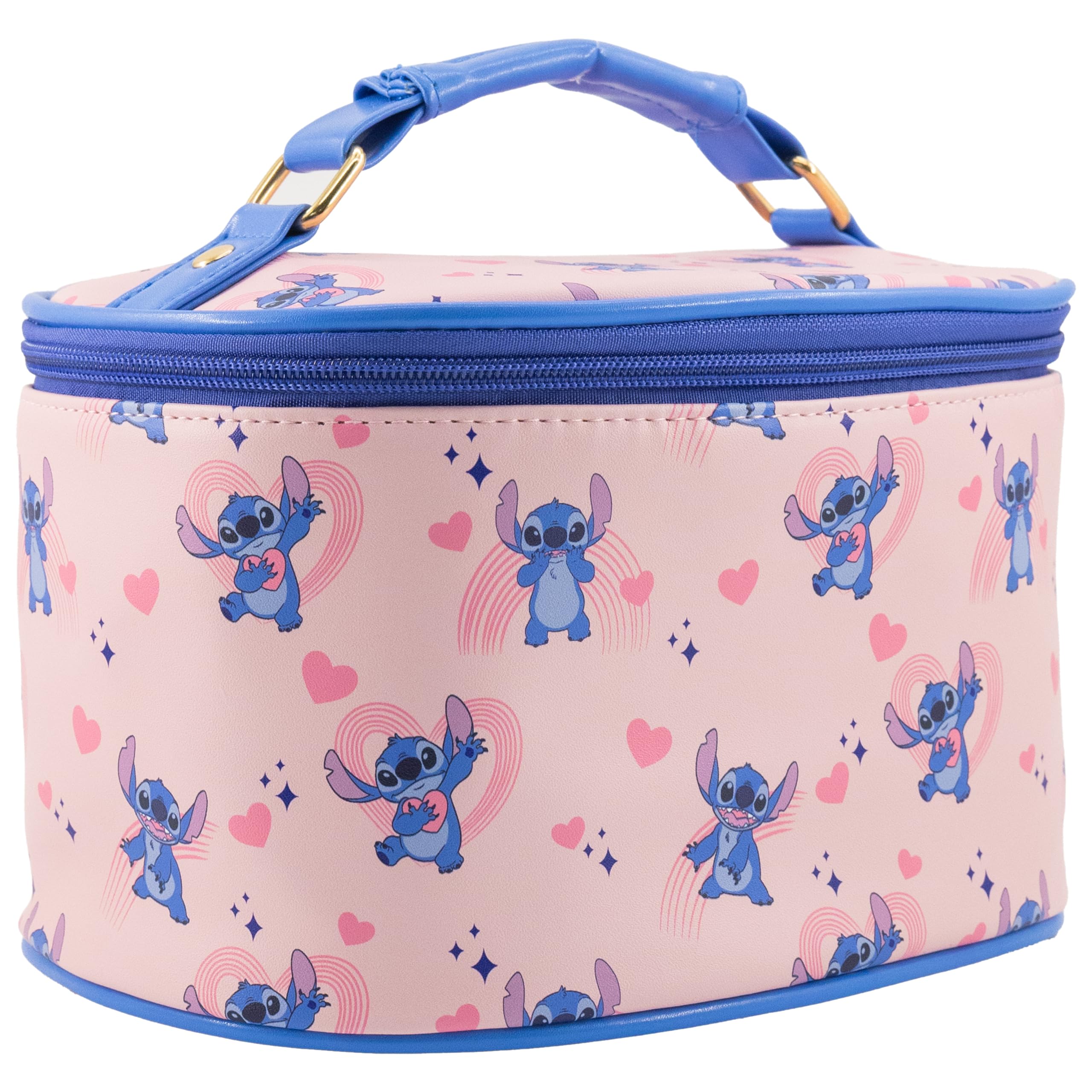 Fast Forward Stitch, Hello Kitty, Bluey or Strawberry Shortcake Makeup Organizer, Travel Toiletry Bag for Women, Makeup Travel Bag, Cosmetic Bag, Train Case