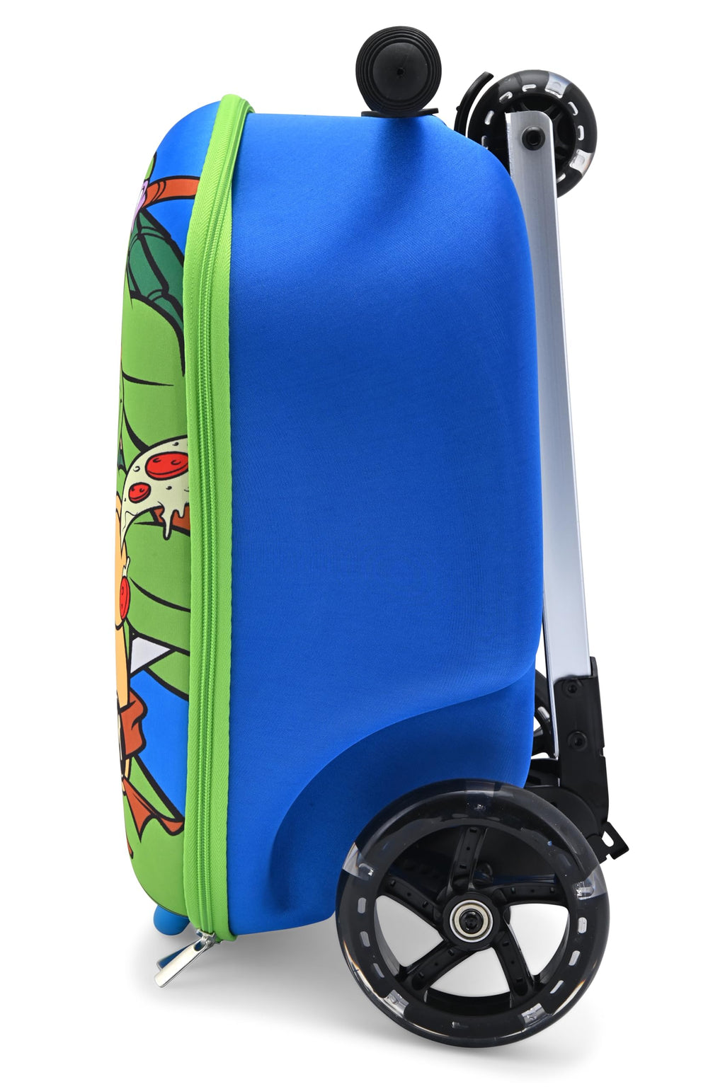 Officially Licensed 18" Scooter Luggage for Boys, Girls, Unisex | Kids Luggage with Wheels | Carry On Ride On Suitcase for Kids