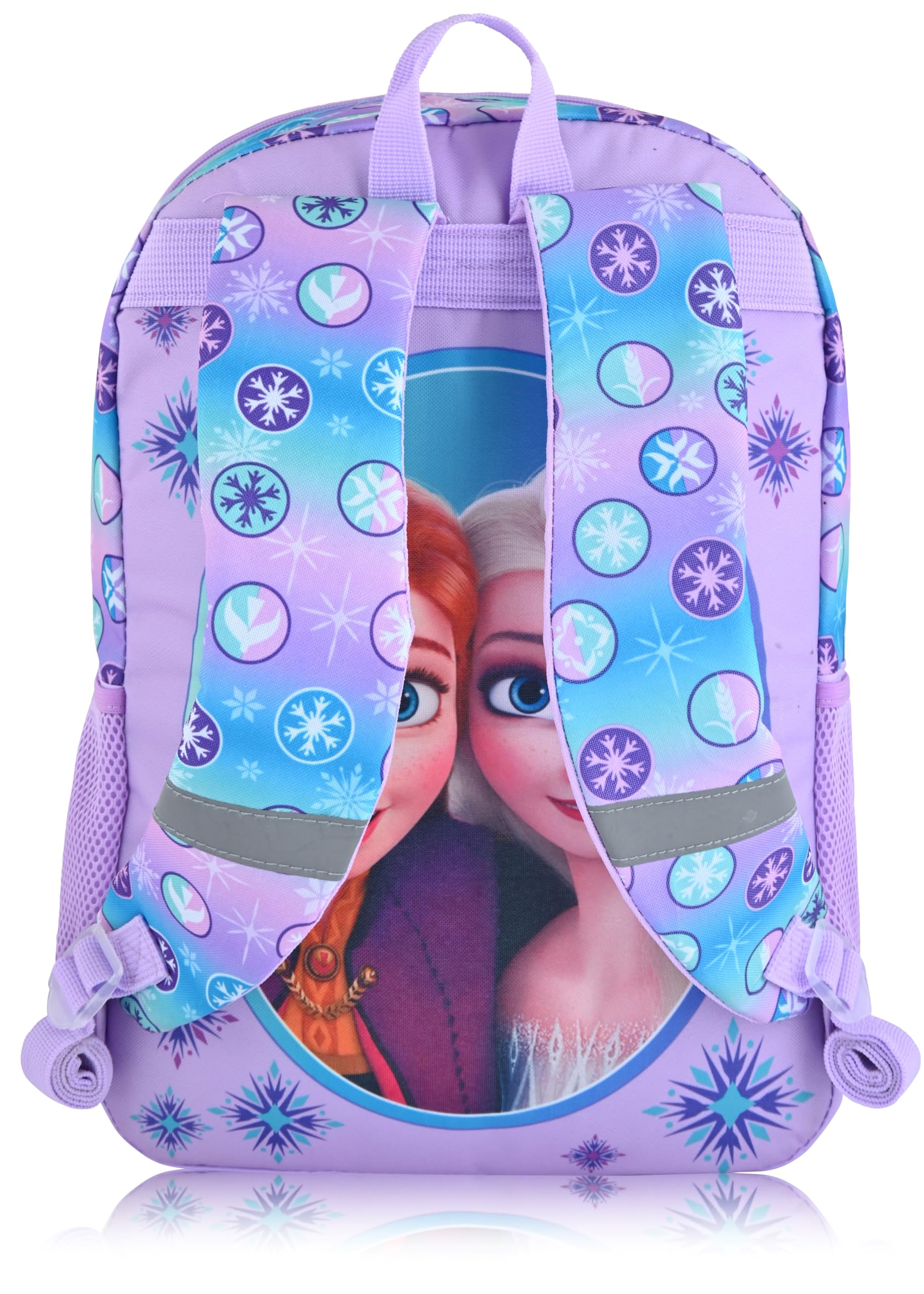 Disney Minnie Mouse or Frozen Backpack With Lunch Bag, Zip Case and ID Lanyard Set for Girls