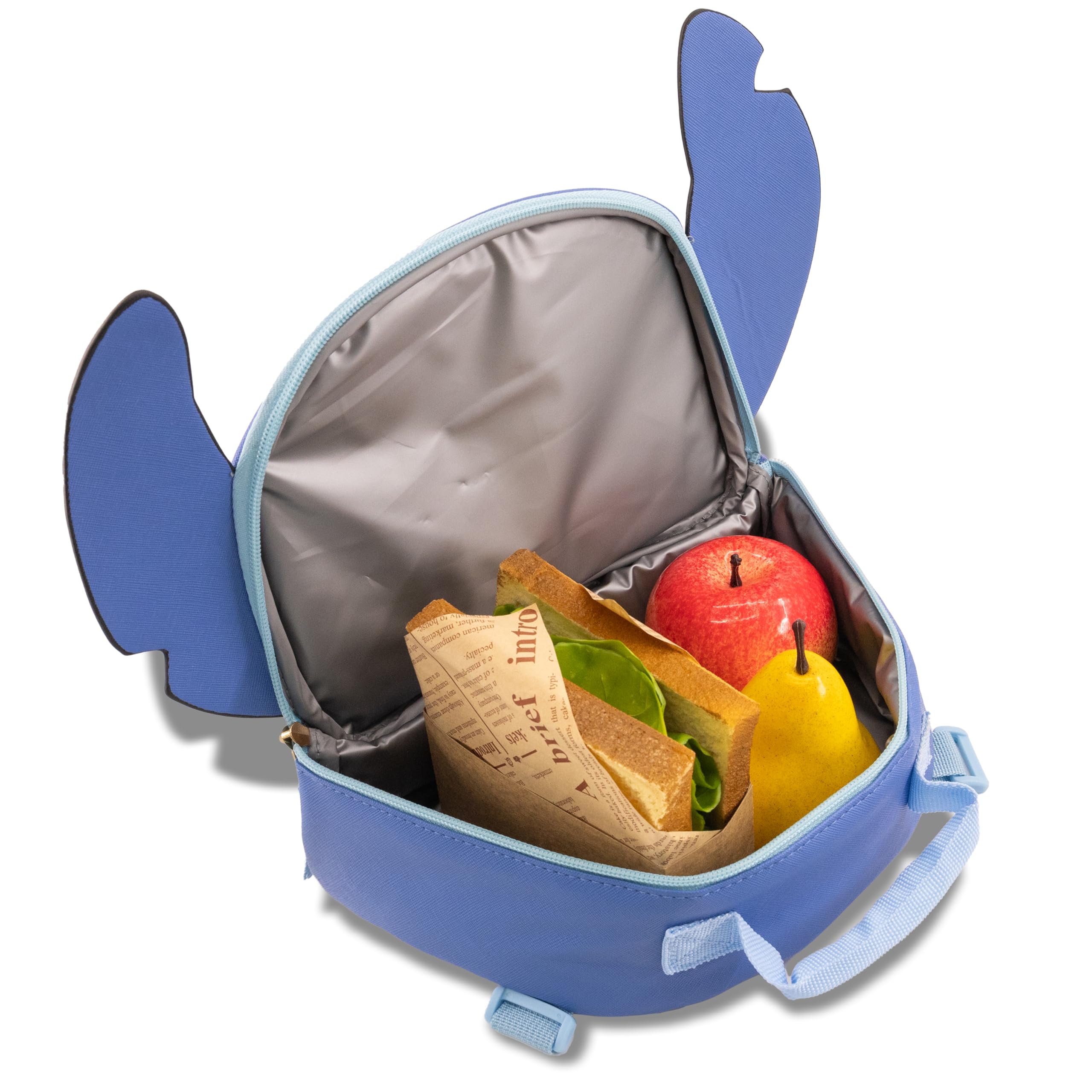 Disney Stitch Backpack With Lunch Box for Girls | Stitch Insulated Lunch Bag Lunch Box for Girls, Boys, Toddlers | Stitch Blue Backpack for School and Reusable Lunchbox
