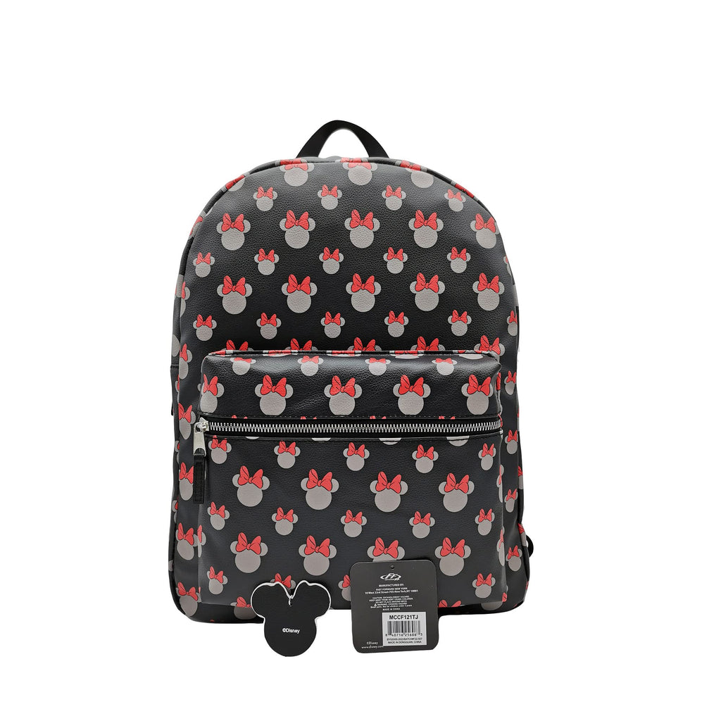 Disney Minnie Mouse Backpack for Women and Teens | Womens Purse Double Strap Shoulder Bag (Black)