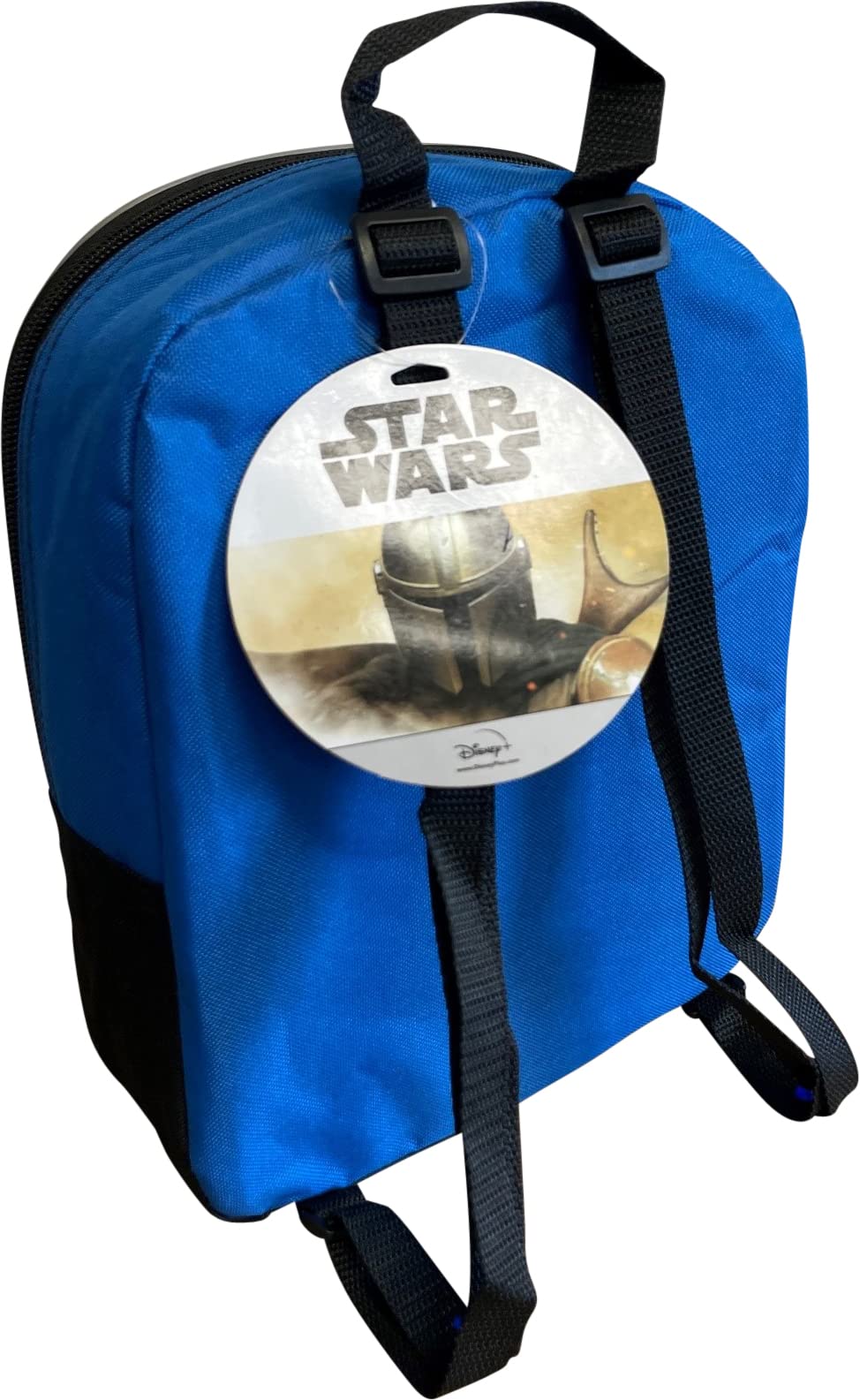 Fast Forward Star Wars The Mandalorian Baby Yoda 11" Mini Backpack (Blue-Black)