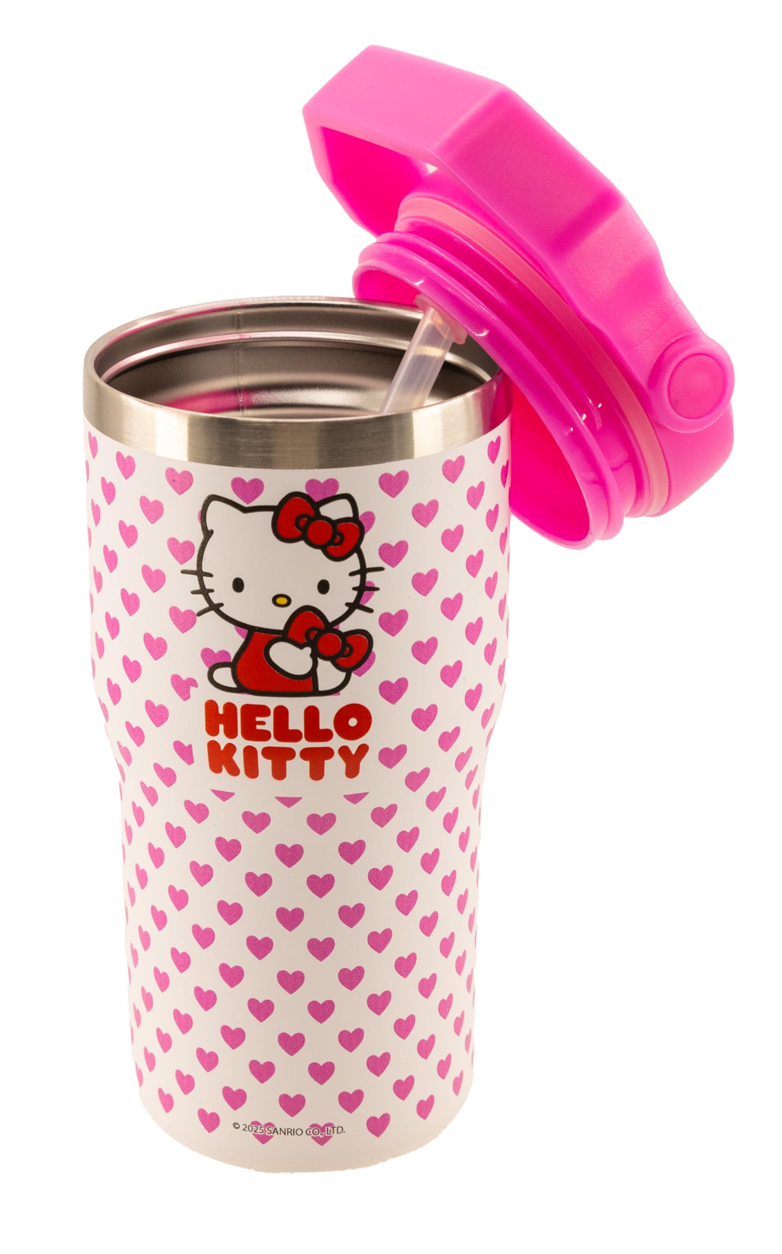 Jurassic World or Hello Kitty Insulated Stainless Steel Water Bottle with Handle | 20 Oz Insulated Water Bottle