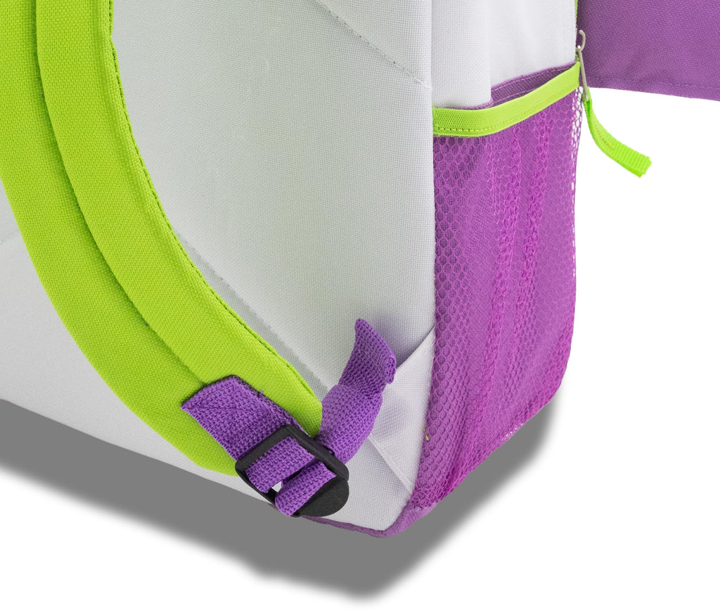 Disney Pixar Buzz Lightyear Backpack for Kids | Toy Story School Bookbag with Front Pocket, Padded Straps & Wing Appliques | Lightweight Travel Backpack for Boys, Girls, or Teens | 16" | Ages 3+