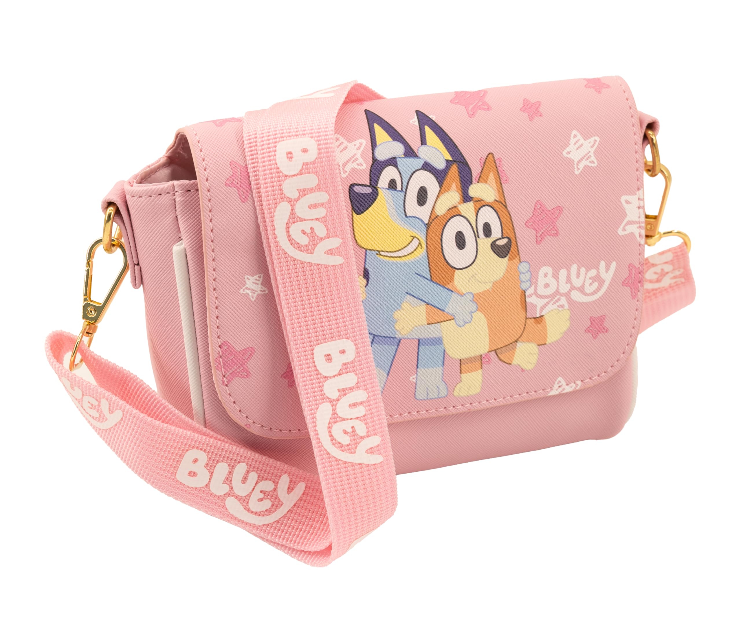 Fast Forward Stitch, Hello Kitty or Bluey Girls Purse | Small Crossbody Shoulder Bag with Adjustable Strap