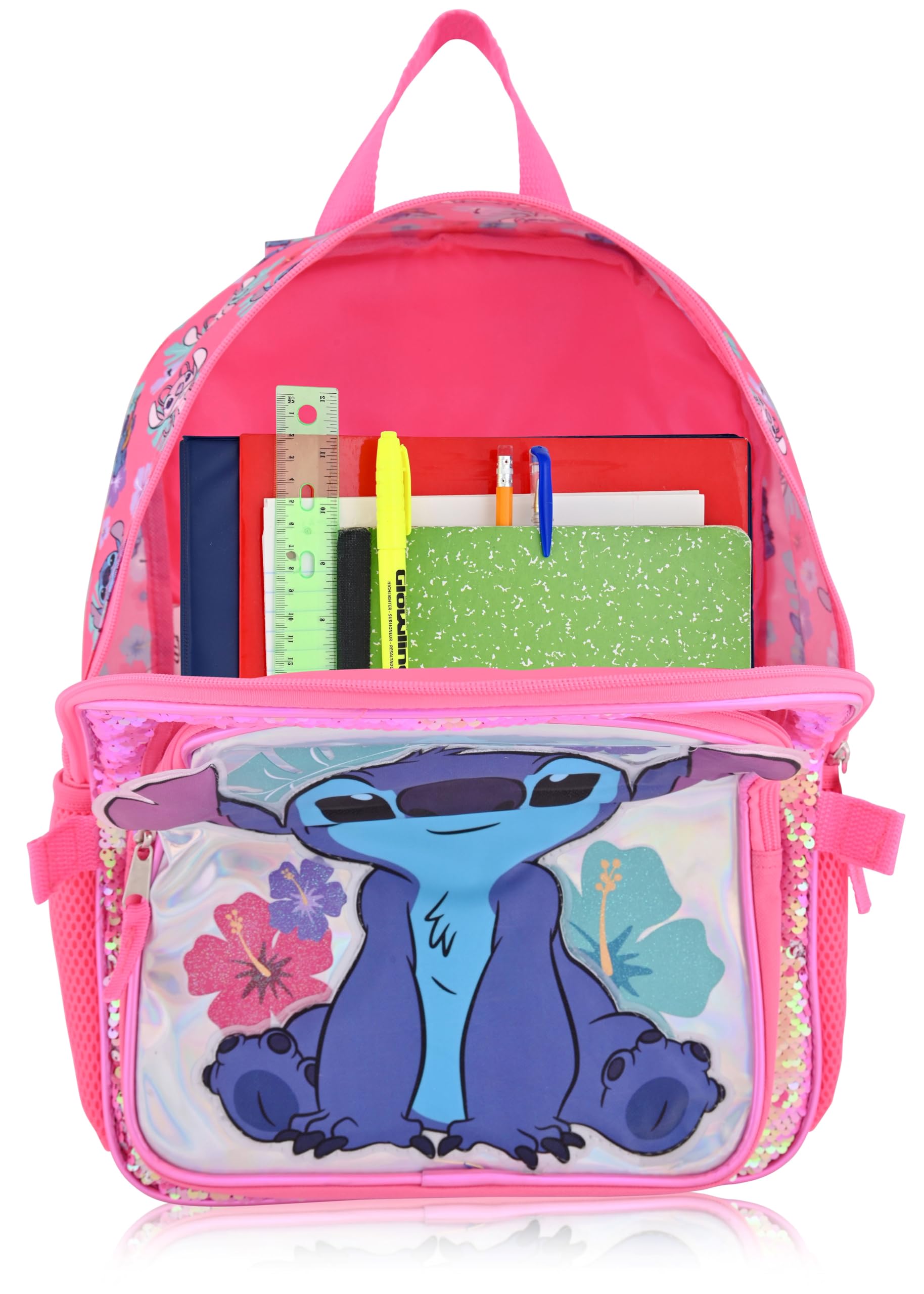 Fast Forward Hello Kitty, Spiderman, Bluey or Stitch Backpack With Lunch Box | Unisex Insulated Lunch Bag Lunch Box