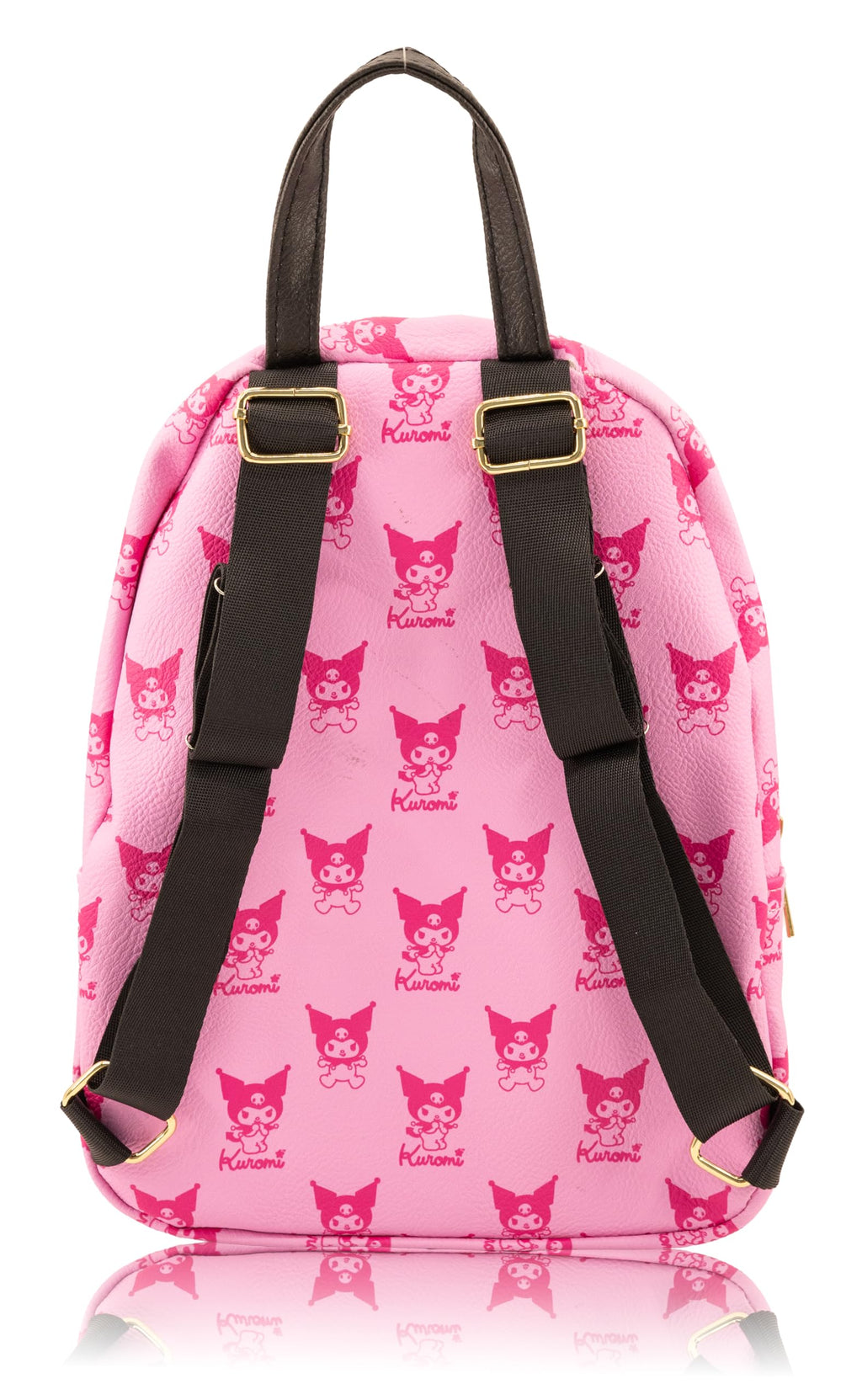 Fast Forward Sanrio Kuromi and My Melody Mini Backpack for Girls | PU Leather Daypack Backpack Featuring Kuromi and My Melody | Small Travel Bag, Lightweight Backpack | Ages 3+