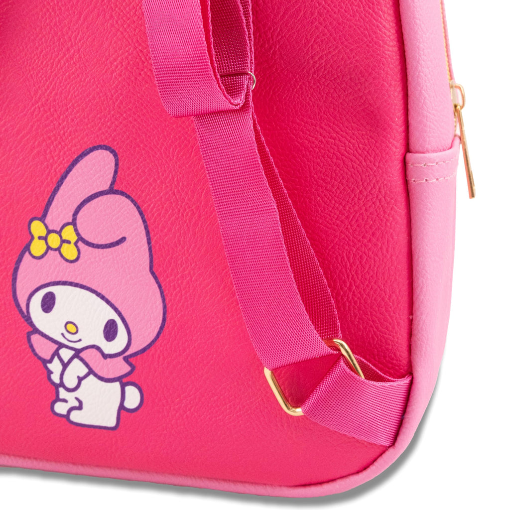 Fast Forward Sanrio Hello Kitty and Friends Backpack for Women, Men, Unisex | Cute PU Leather 10" Mini Backpack
