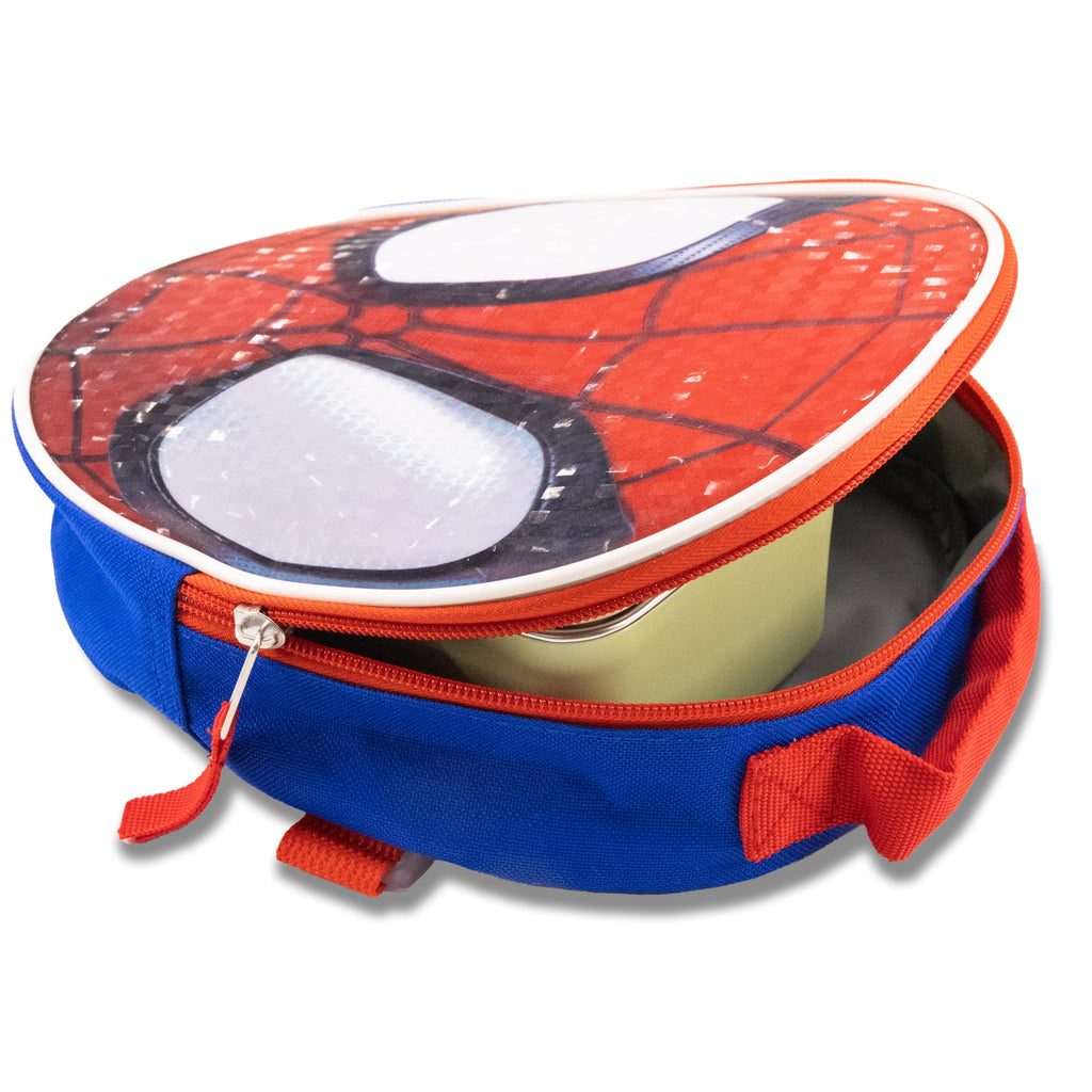 Fast Forward 14" Licensed Kids Backpack with Lunch Box for Kids | Insulated Lunch Bag for Boys, Girls, Toddlers
