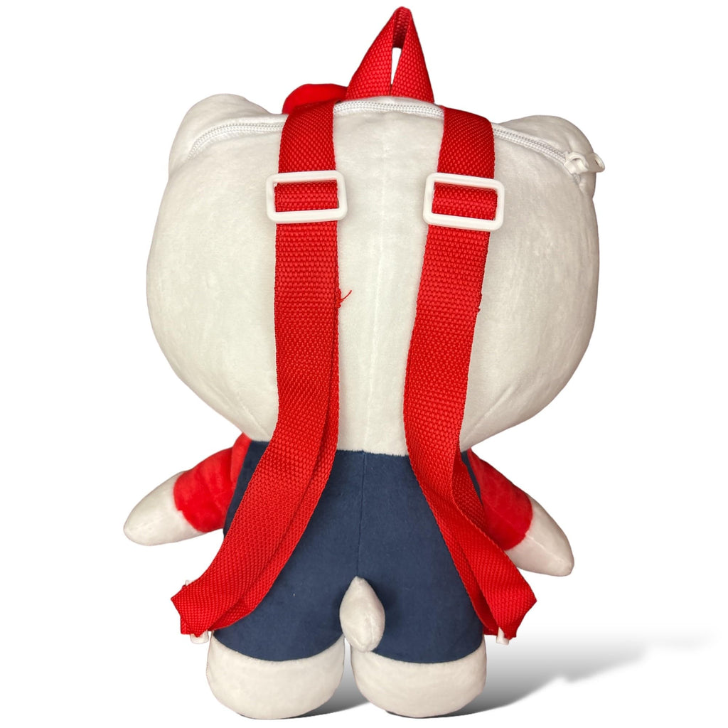 Hello Kitty Girls Red Plush Backpack for Kids - 13 Inch Hello Kitty Bag with Red Adjustable Strap Mini Backpack Cute Backpack Hello Kitty Bag Backpack for Kids