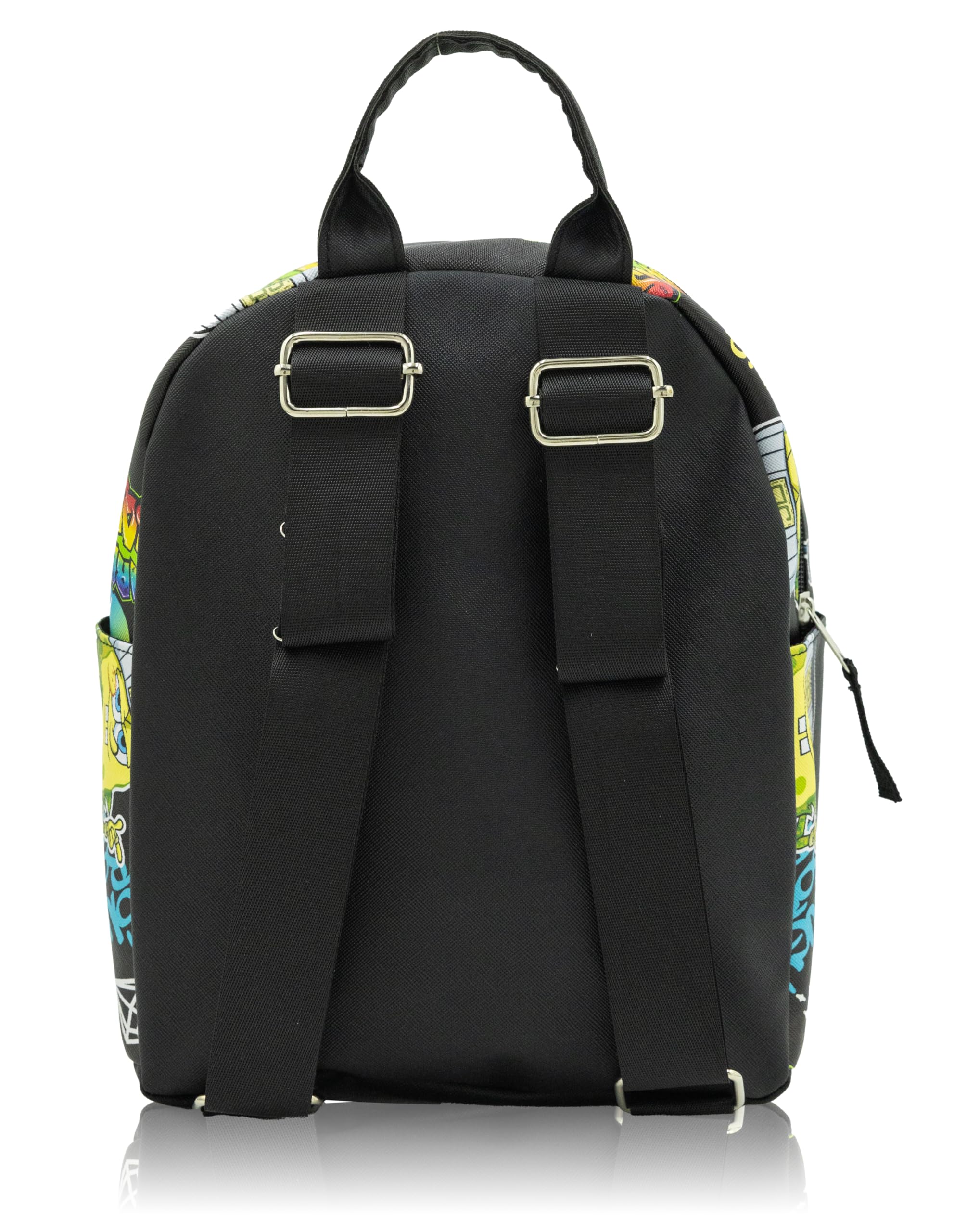 Fast Forward Nickelodeon SpongeBob SquarePants Mini Backpack for Kids & Adults | 11" PU Leather Backpack Purse | Toddler Travel Bag, Small Bookbag for School, Travel, or Everyday Use | Ages 3+