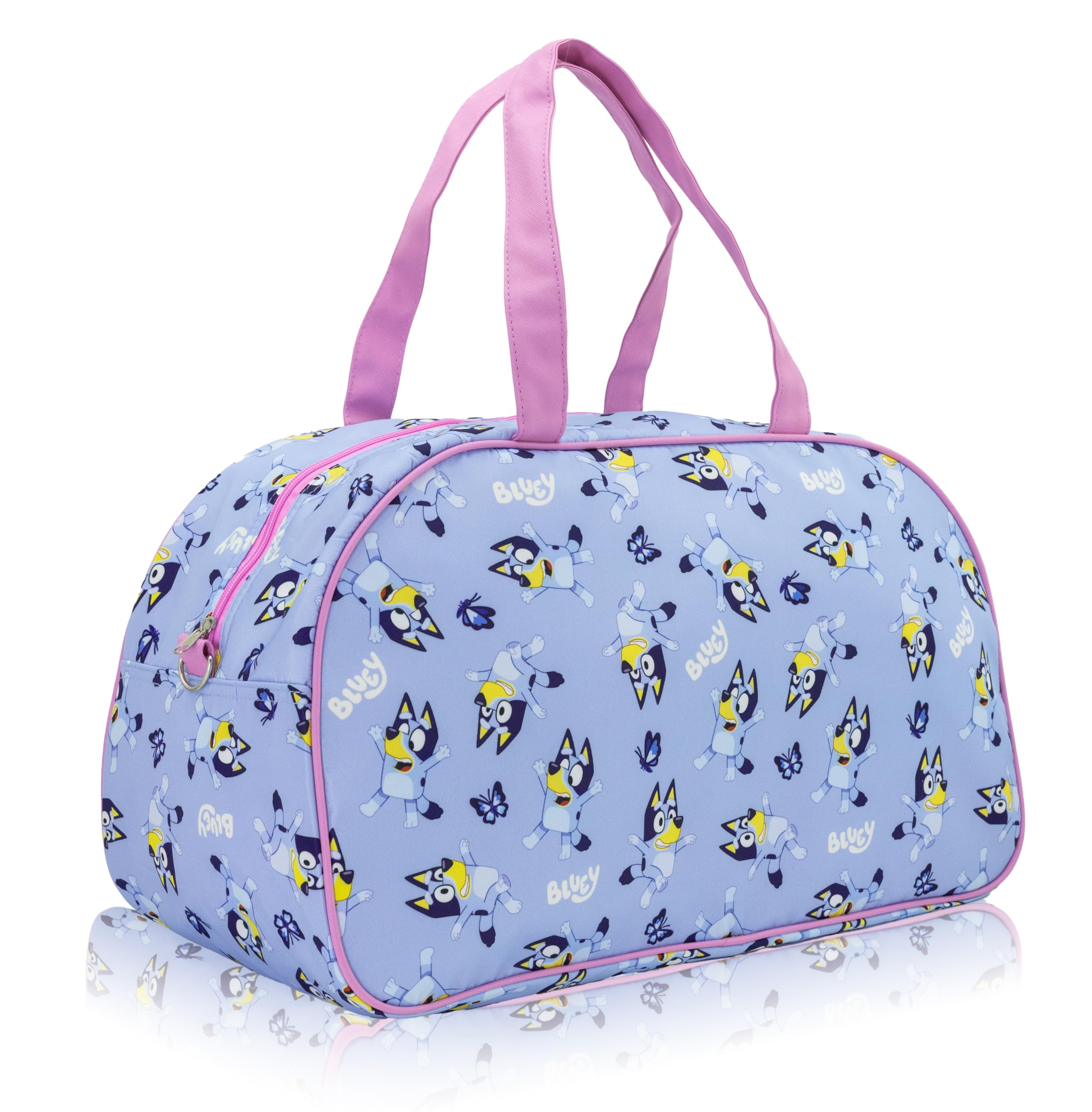 Stitch, Hello Kitty, Bluey or Spiderman Overnighter 10" Duffle Bag for Kids | Lightweight Travel Weekender Duffel for Girls and Women | Ages 3+