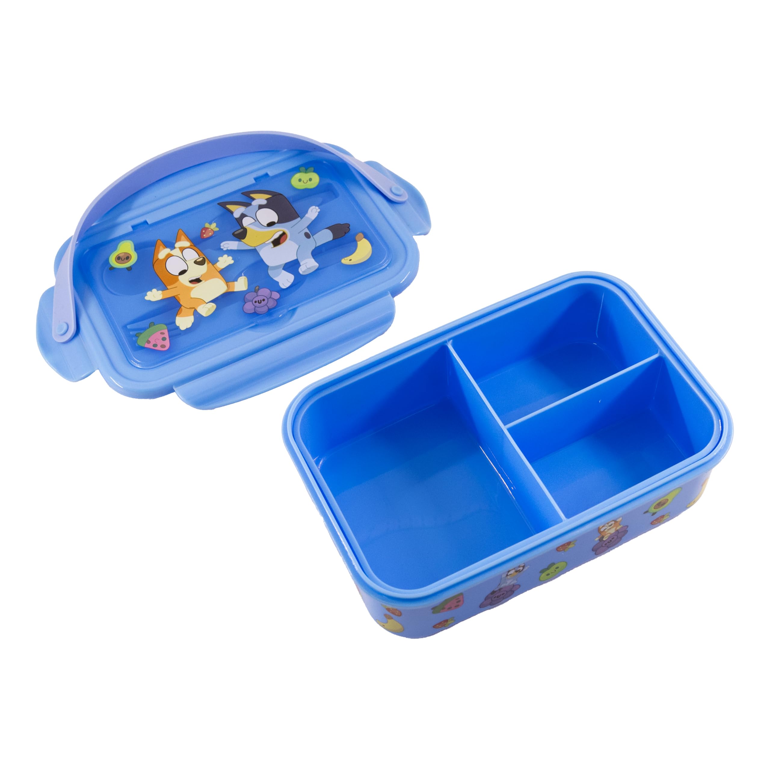 Fast Forward Spiderman, Paw Patrol, Bluey or Hello Kitty Bento Lunch Box for Kids | Marvel Food Container with Utensils